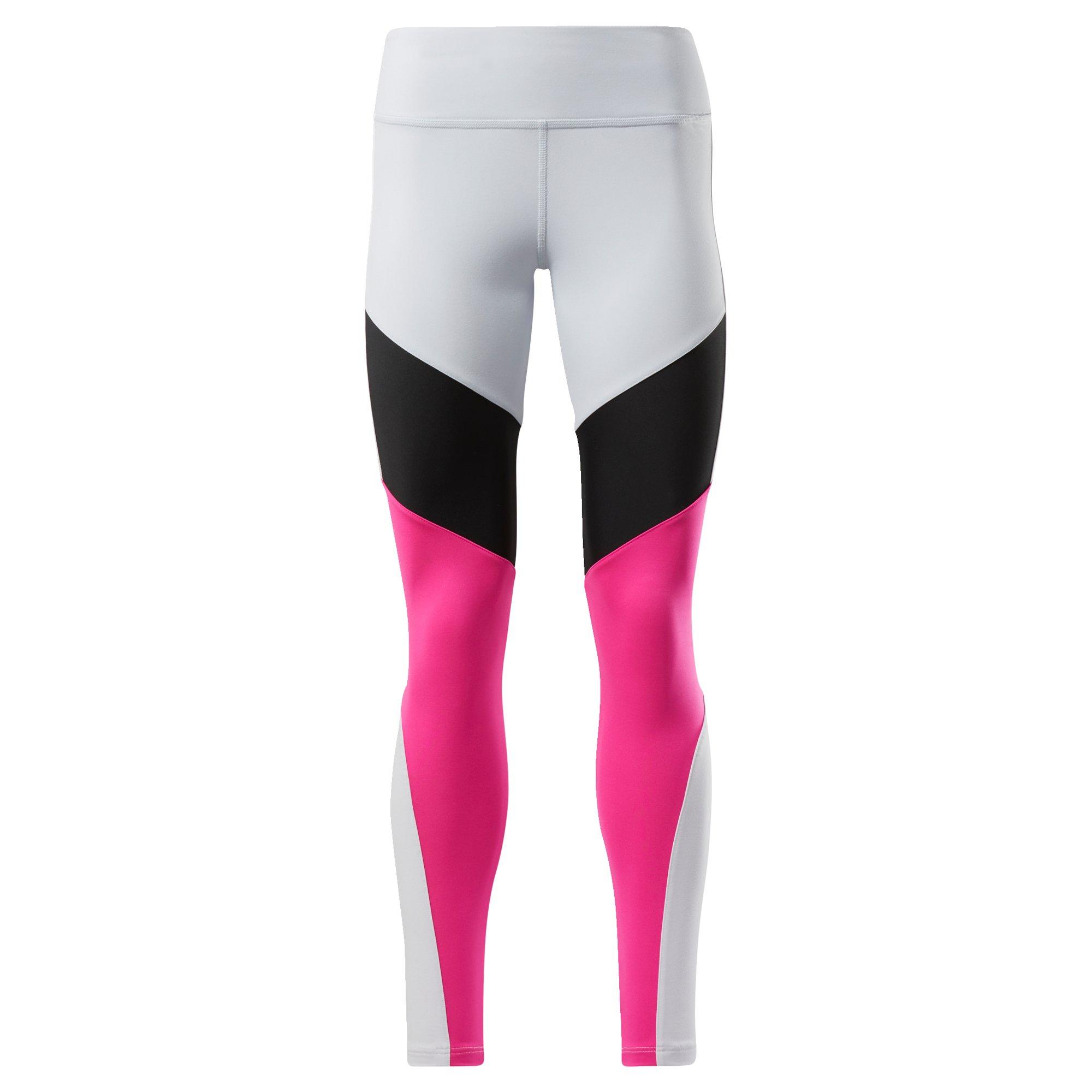 Reebok Women's Lux Colorblock 2 Leggings - Cold Grey 2 - XS/S