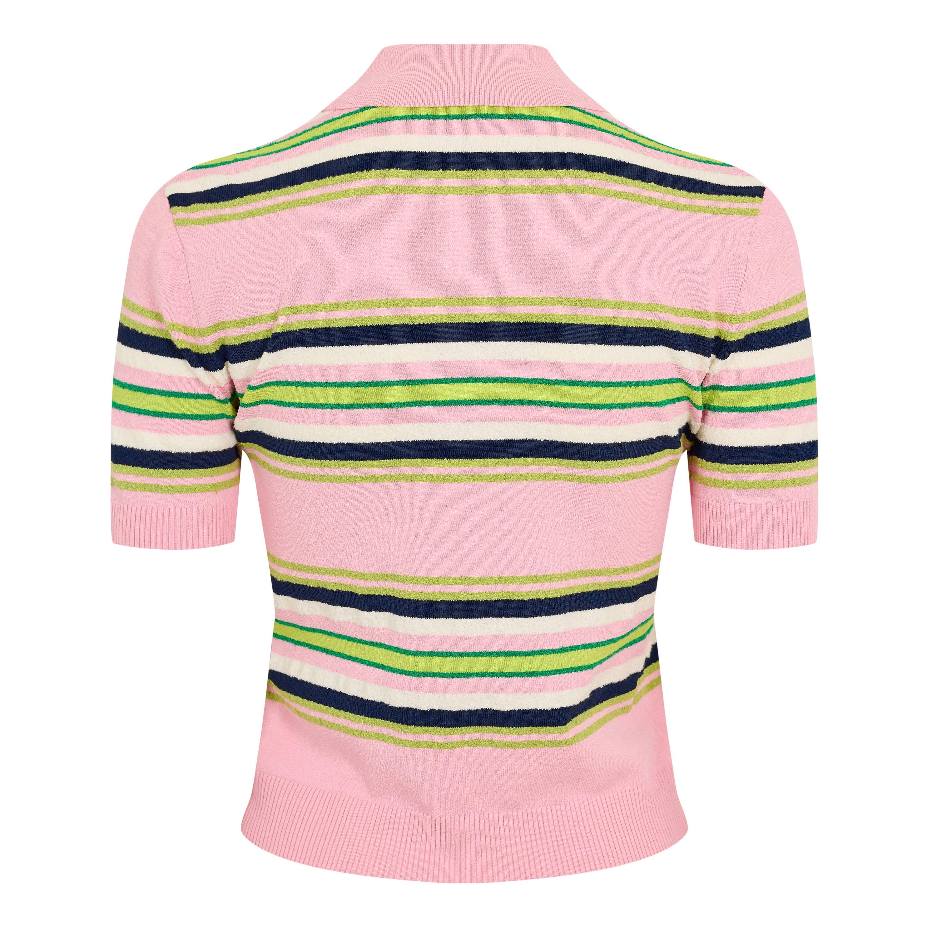 Pink - Casablanca - Women's Fitted Short Sleeve Polo Shirt - 2