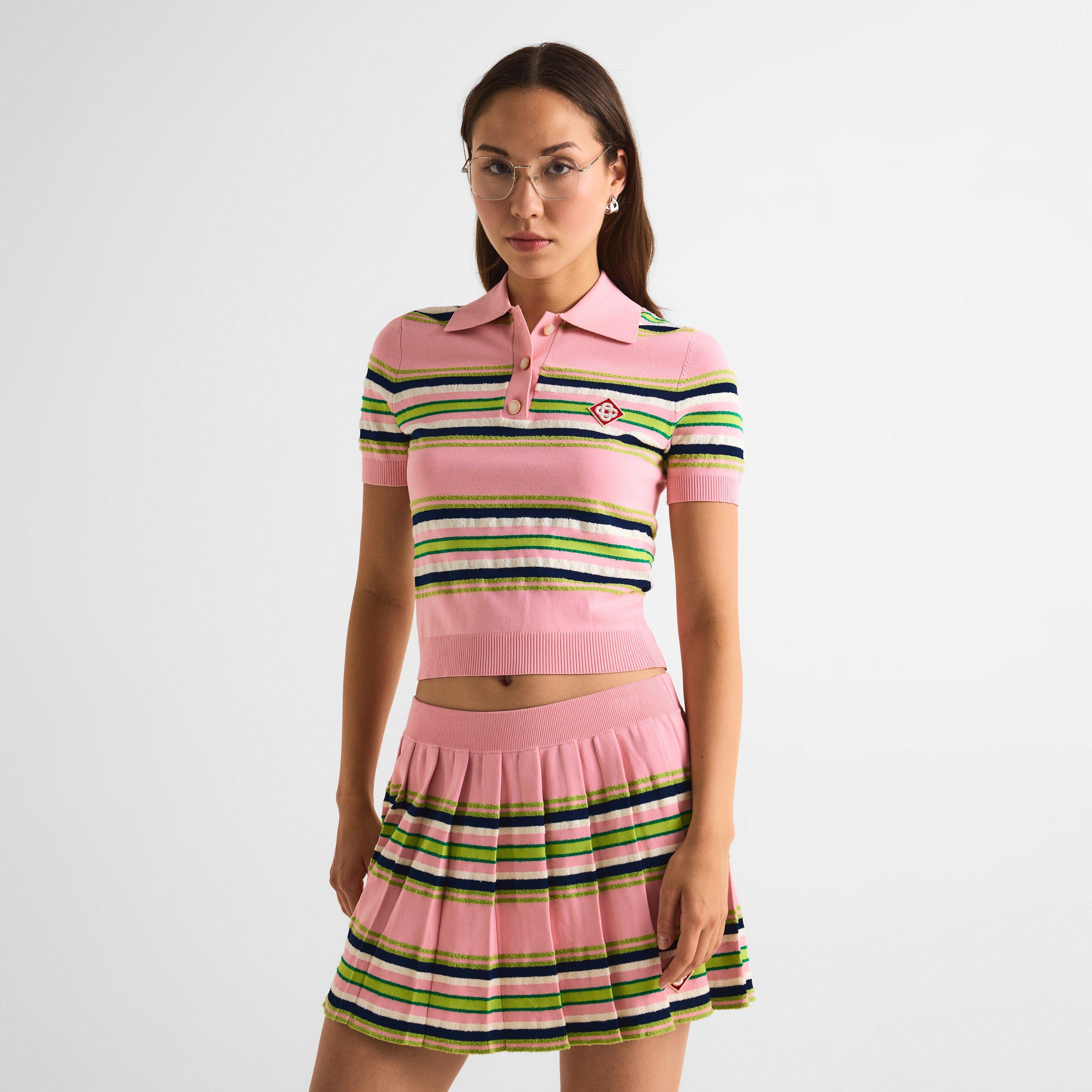 Pink - Casablanca - Women's Fitted Short Sleeve Polo Shirt - 3