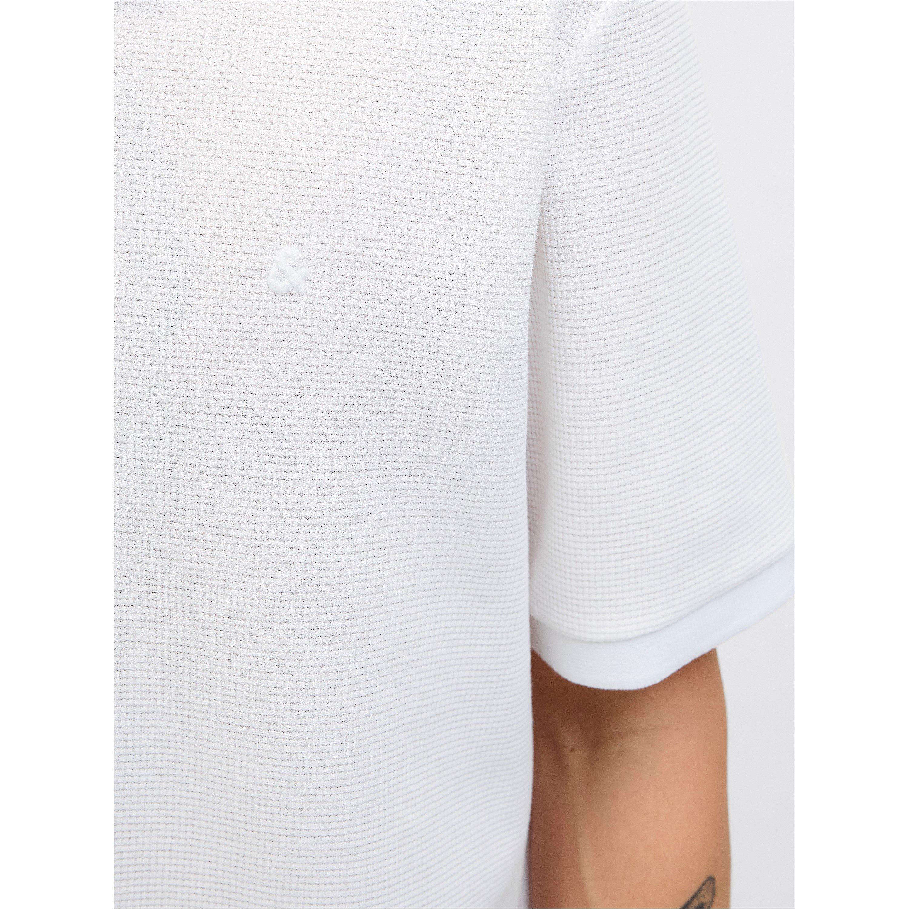 White Classic - Jack and Jones - Austin Zip Polo Mens - 2