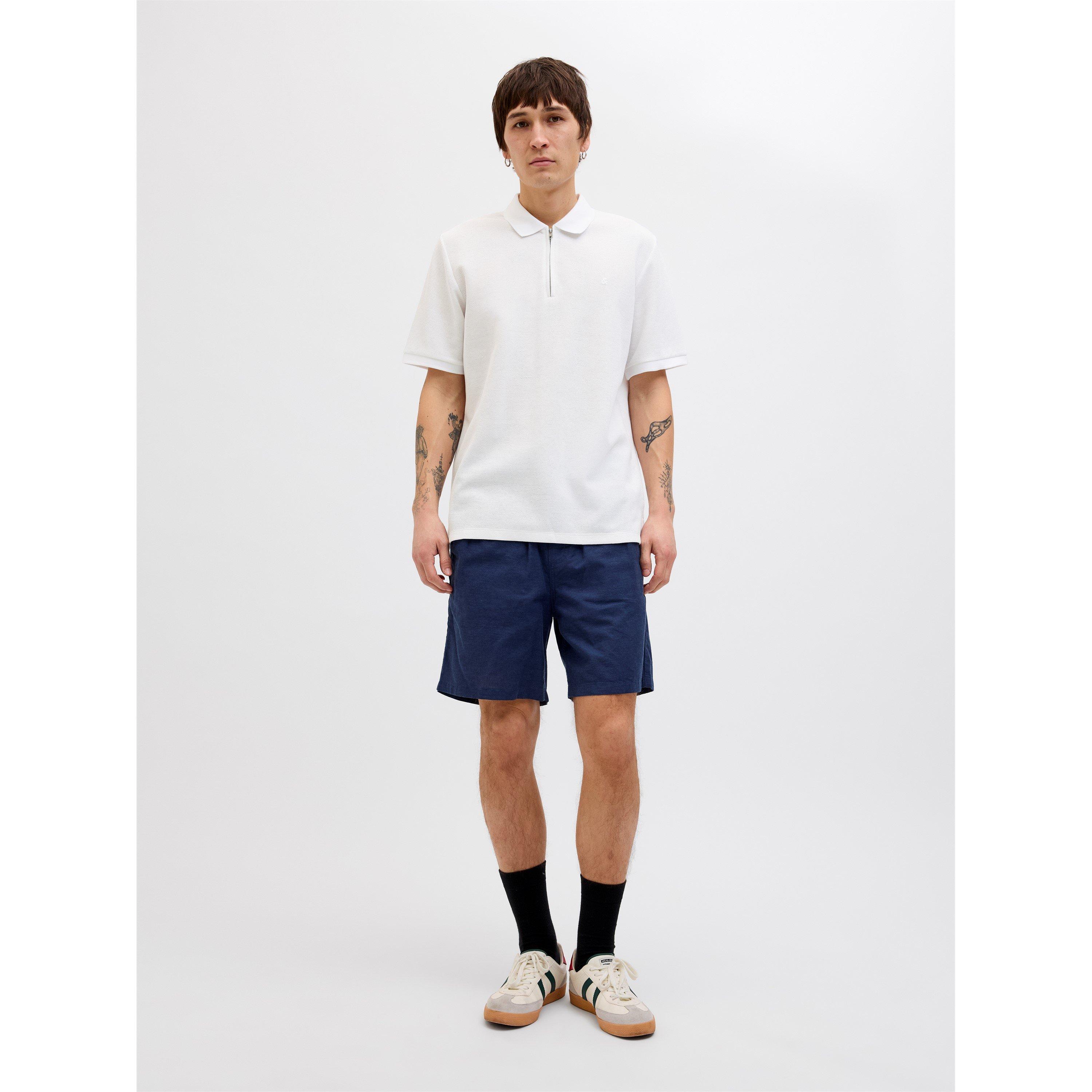 White Classic - Jack and Jones - Austin Zip Polo Mens - 6