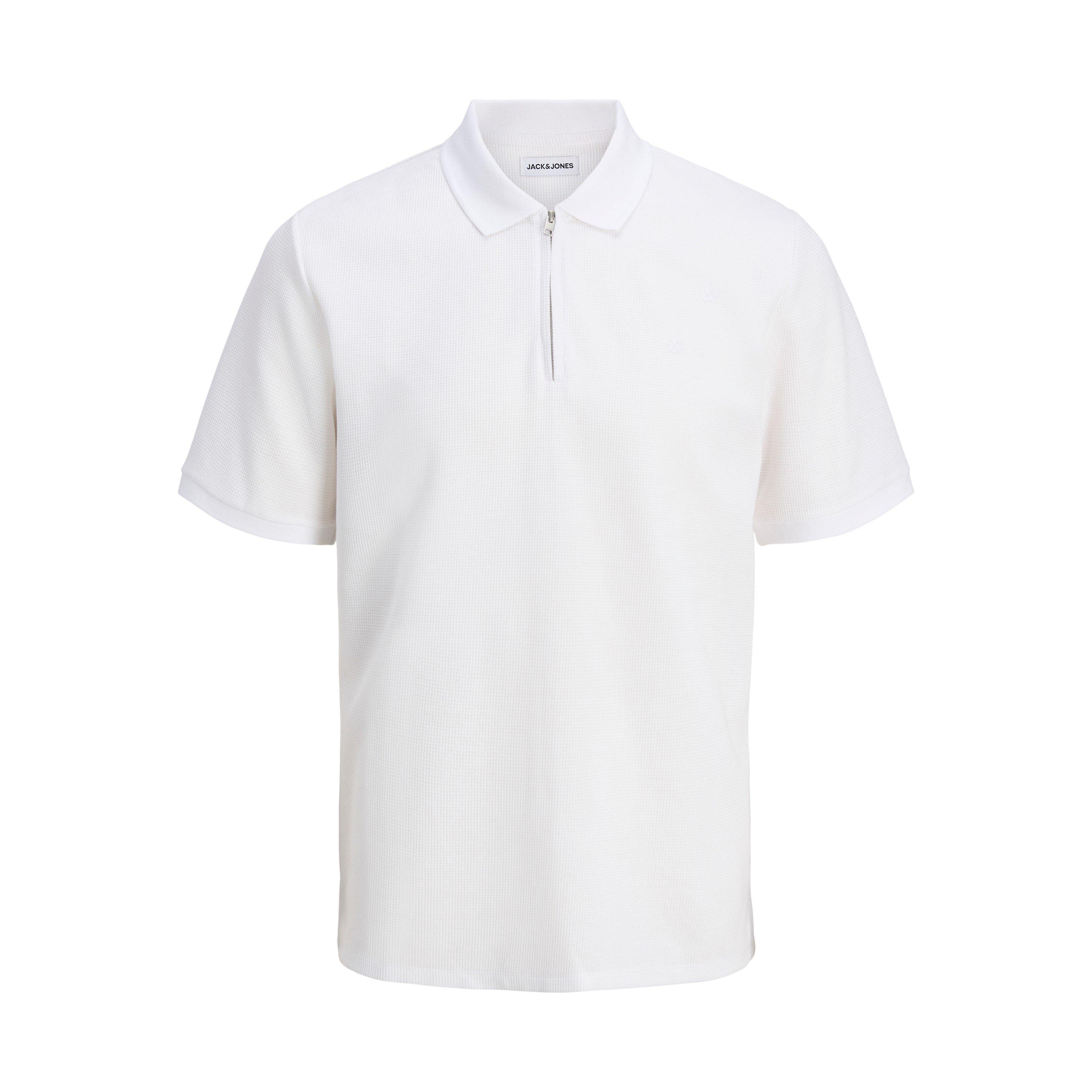 White Classic - Jack and Jones - Austin Zip Polo Mens - 7