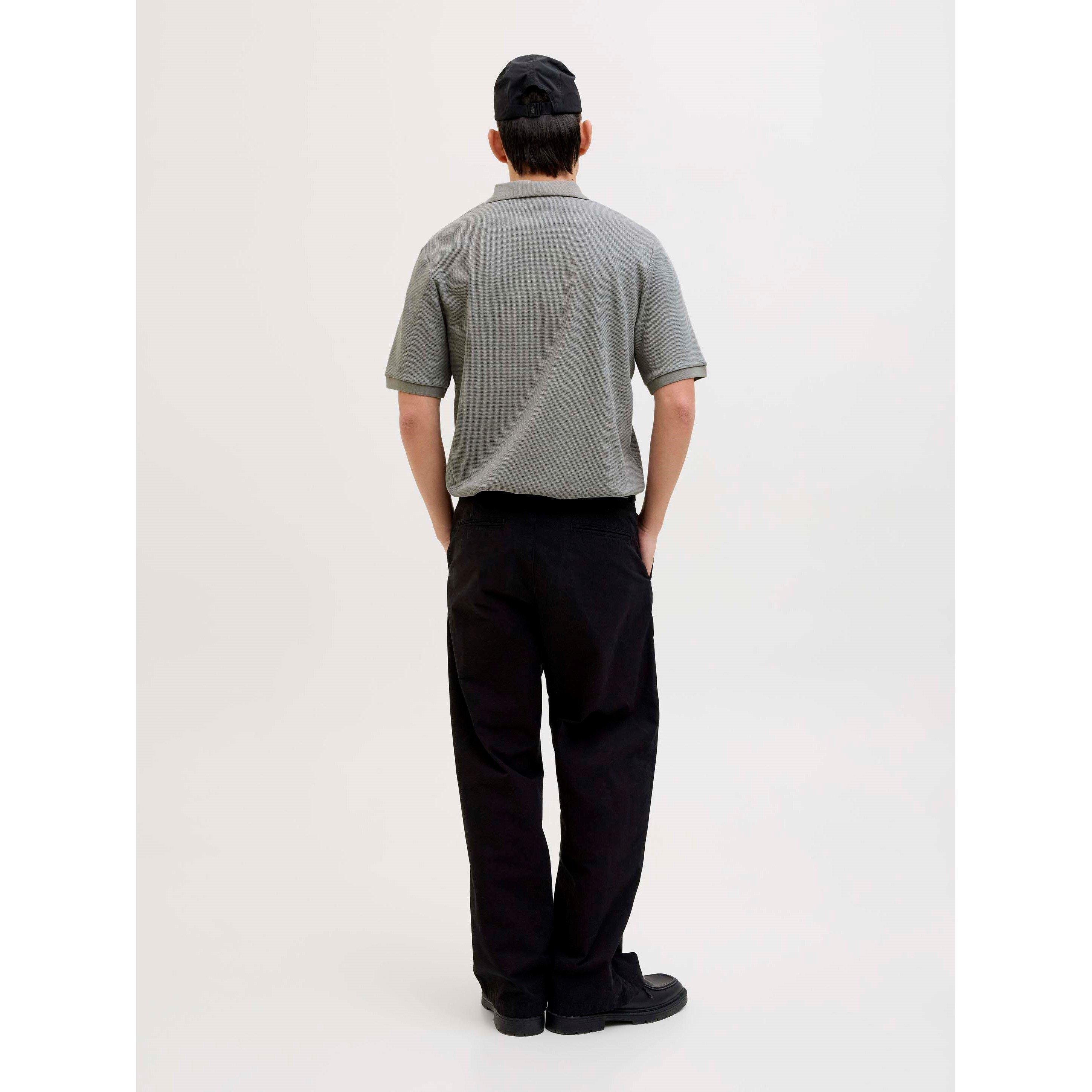 Ultimate Grey - Jack and Jones - Austin Zip Polo Mens - 3