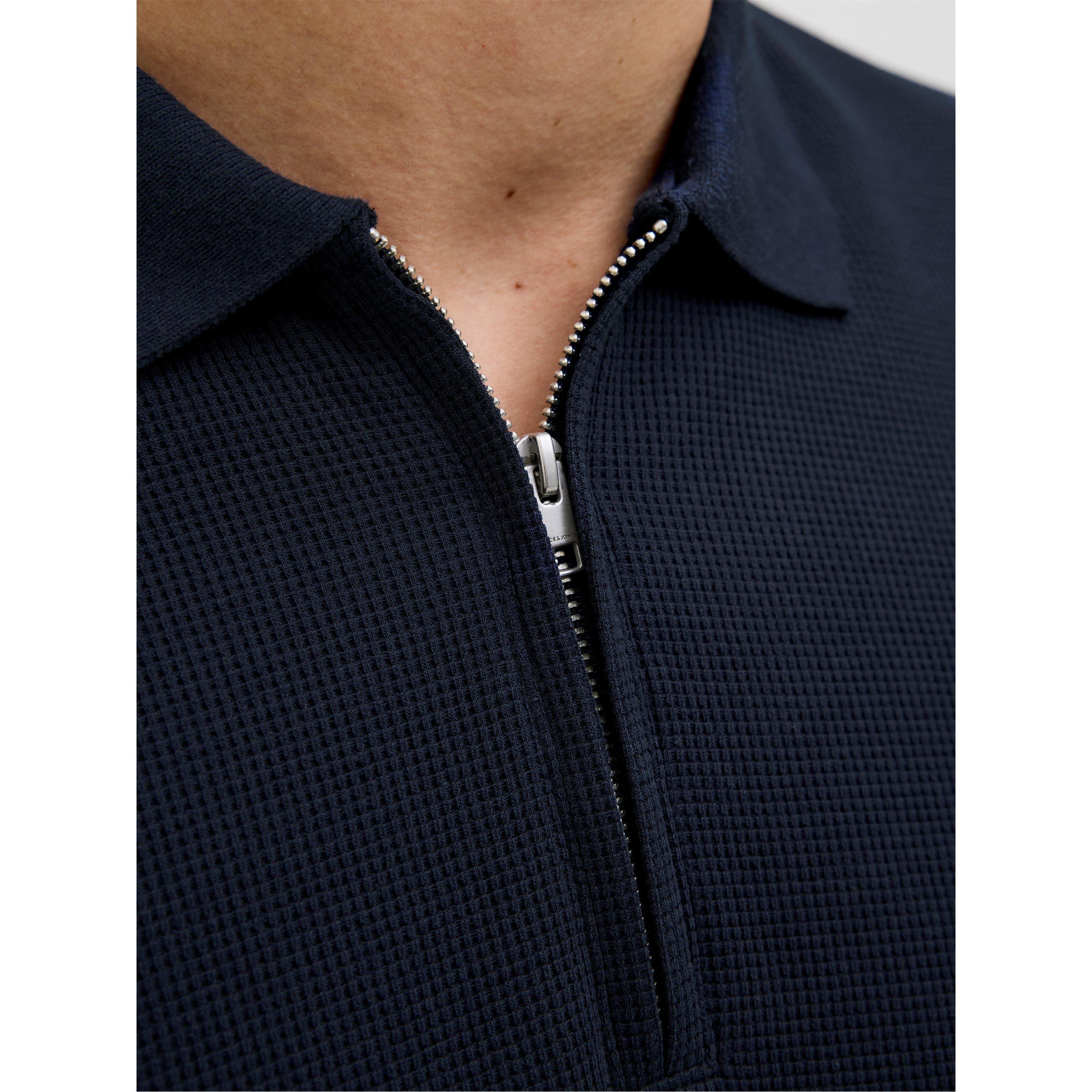 Navy Blazer - Jack and Jones - Austin Zip Polo Mens - 3