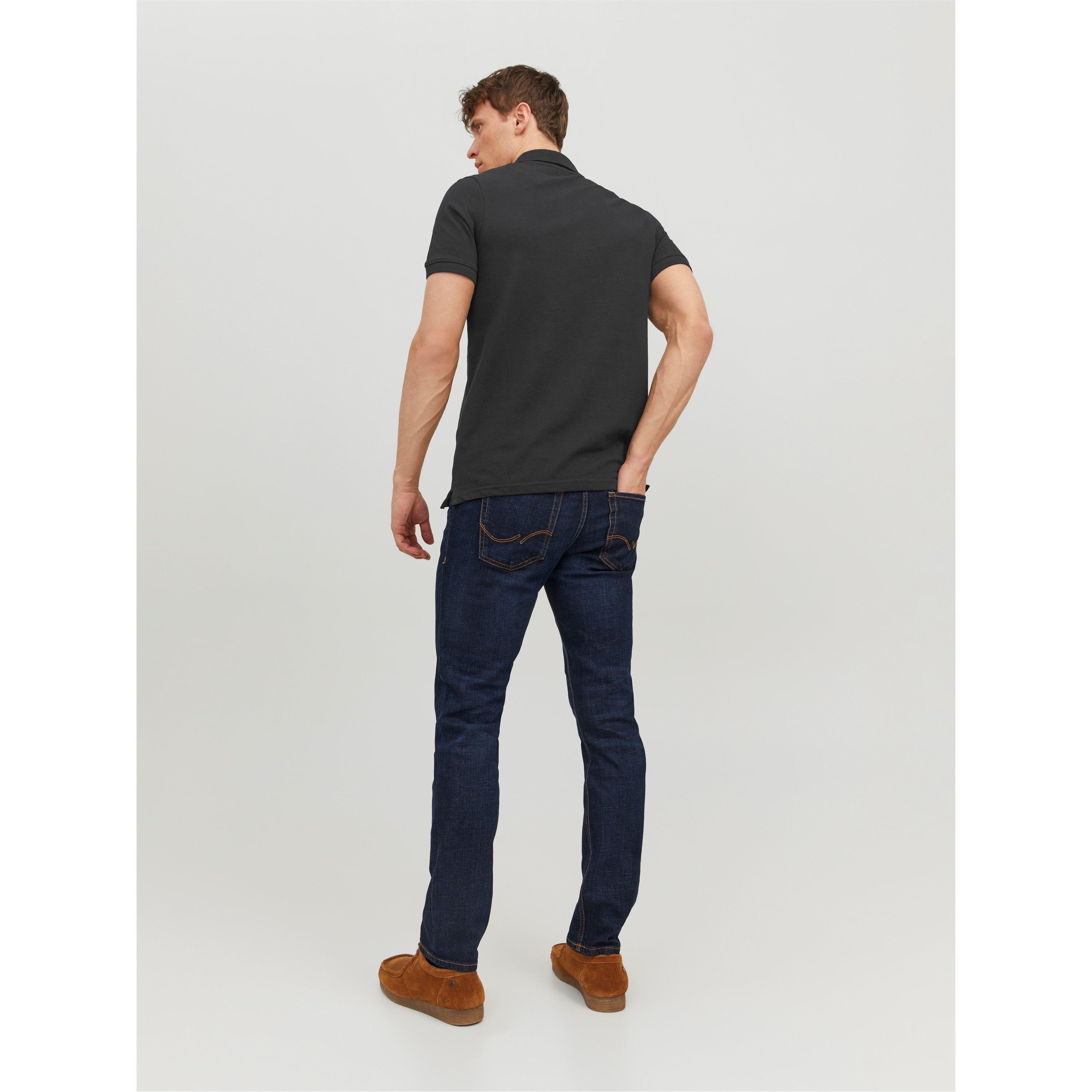 Crna - Jack and Jones - Men's Short Sleeve Polo Shirt - 6