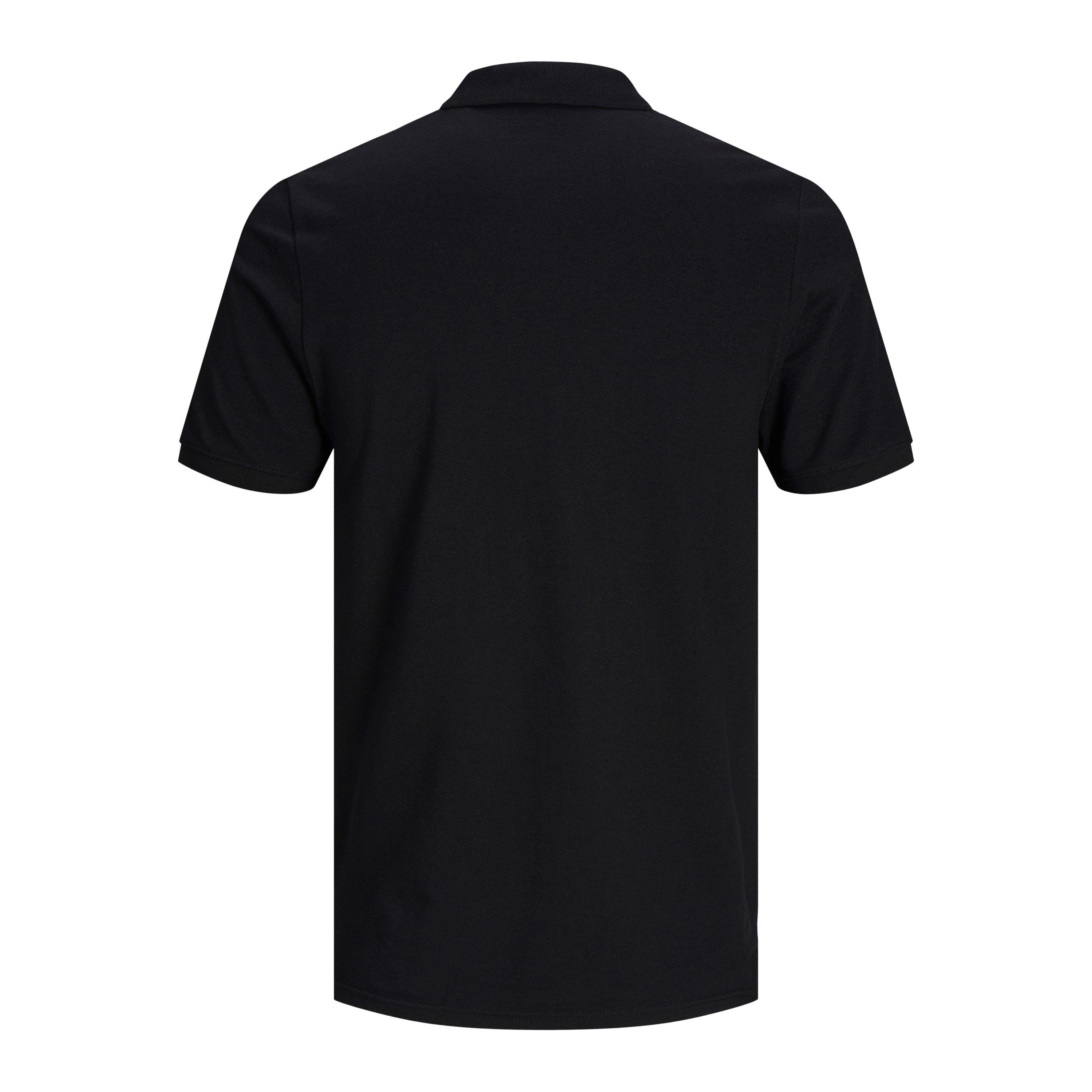 Crna - Jack and Jones - Men's Short Sleeve Polo Shirt - 8