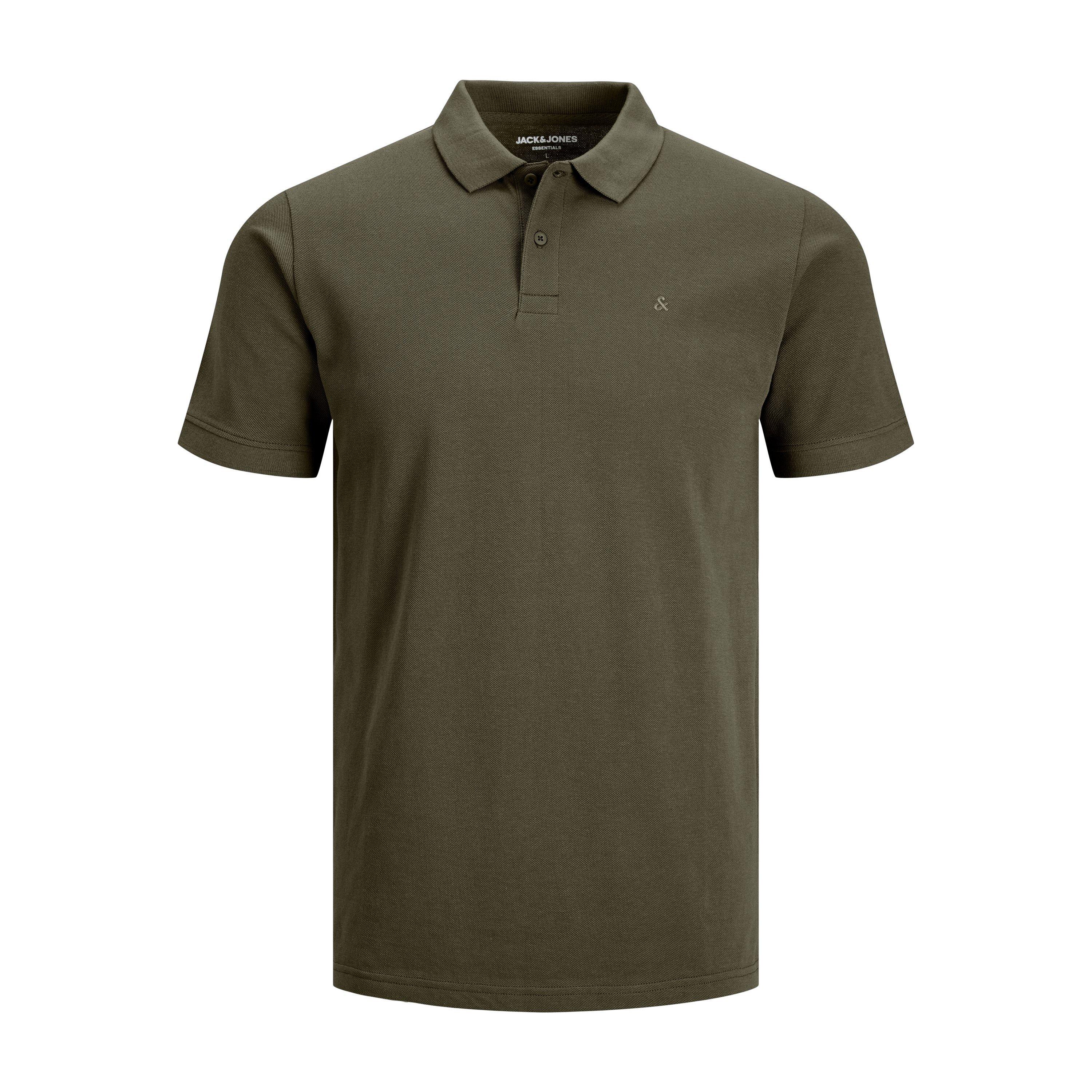 Jack And Jones Men's Short Sleeve Polo Shirt - Olive Night - 2XL