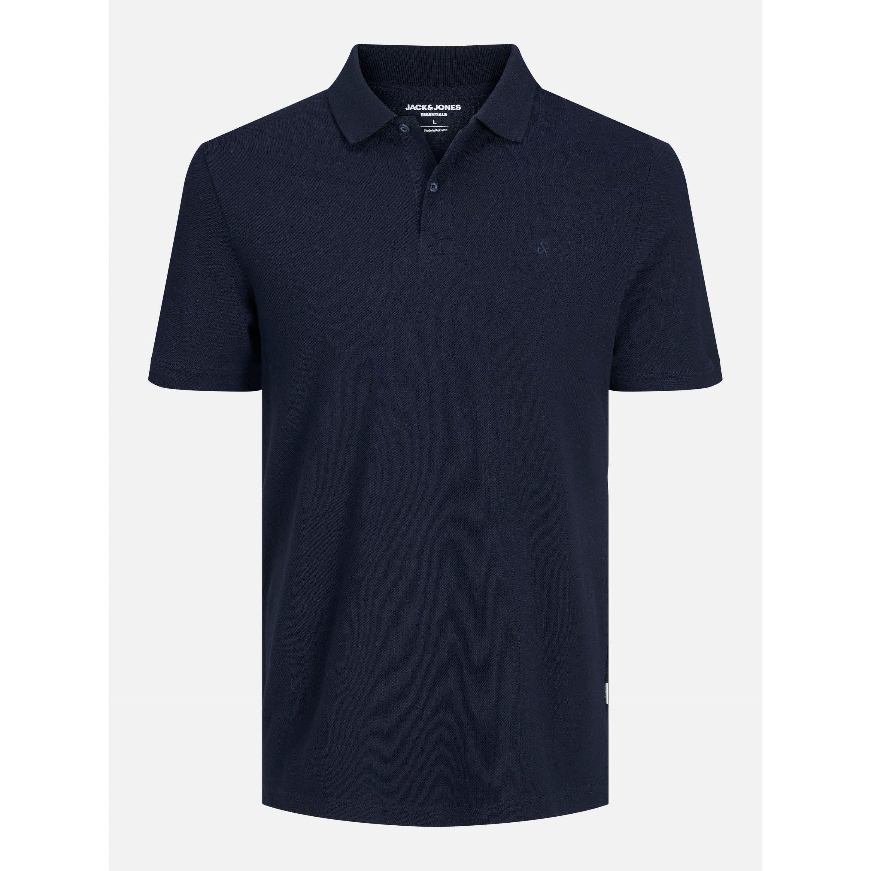 Jack And Jones Men's Short Sleeve Polo Shirt - Navy Blazer - L