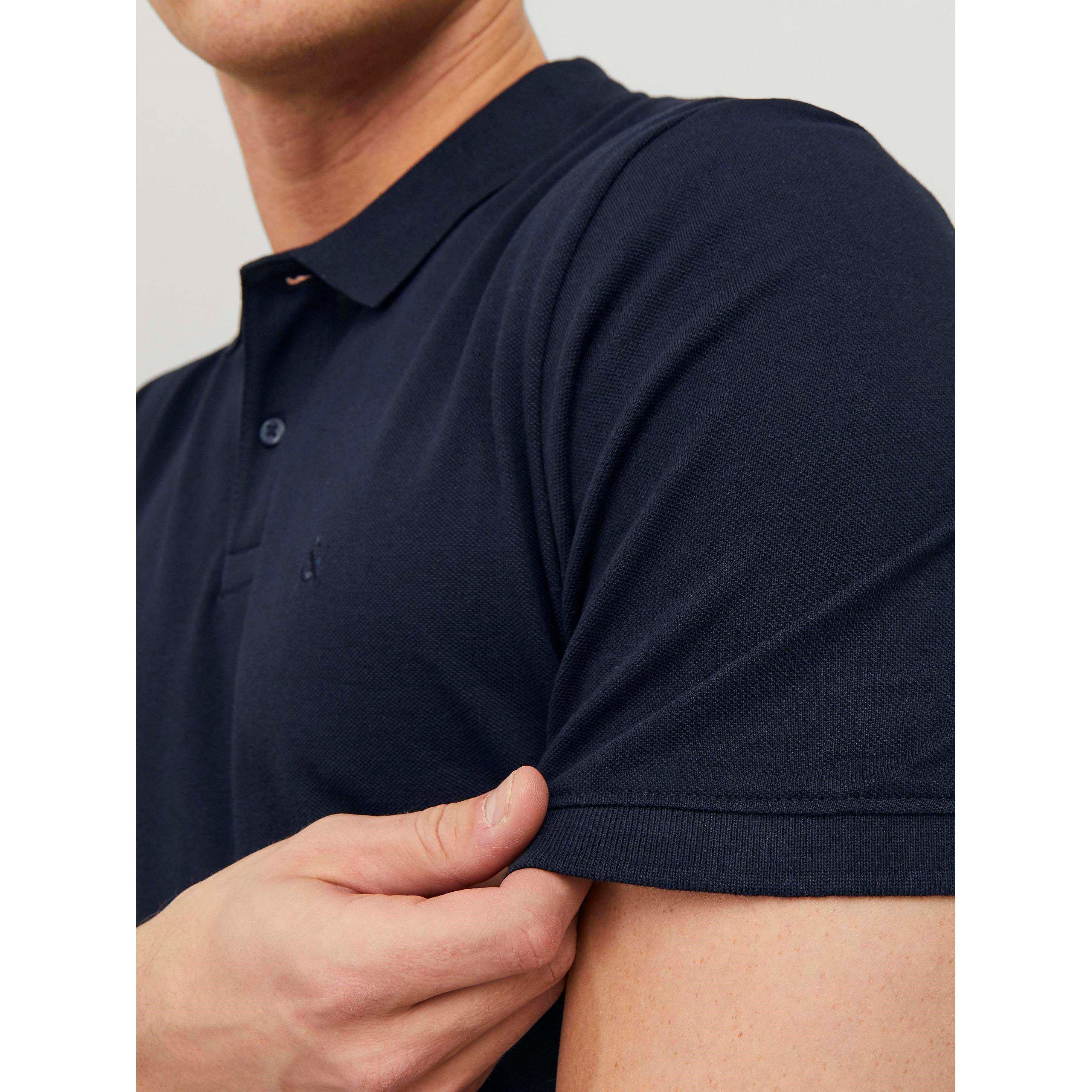 Navy Blazer - Jack and Jones - Basic Short Sleeve Polo Mens - 5
