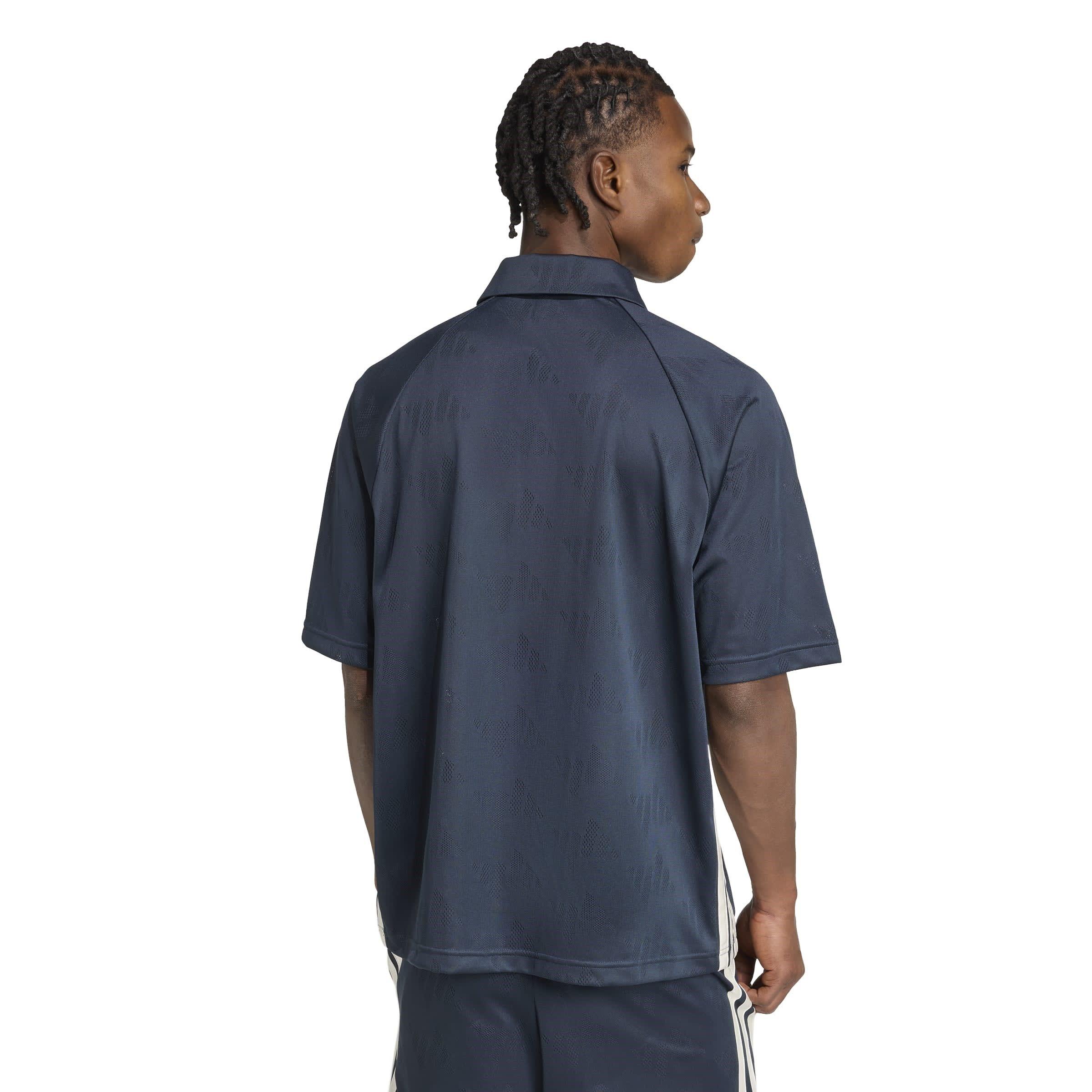 Aur.Ink/OffWht - adidas - Stadium Jacquard Mens Polo Shirt - 3