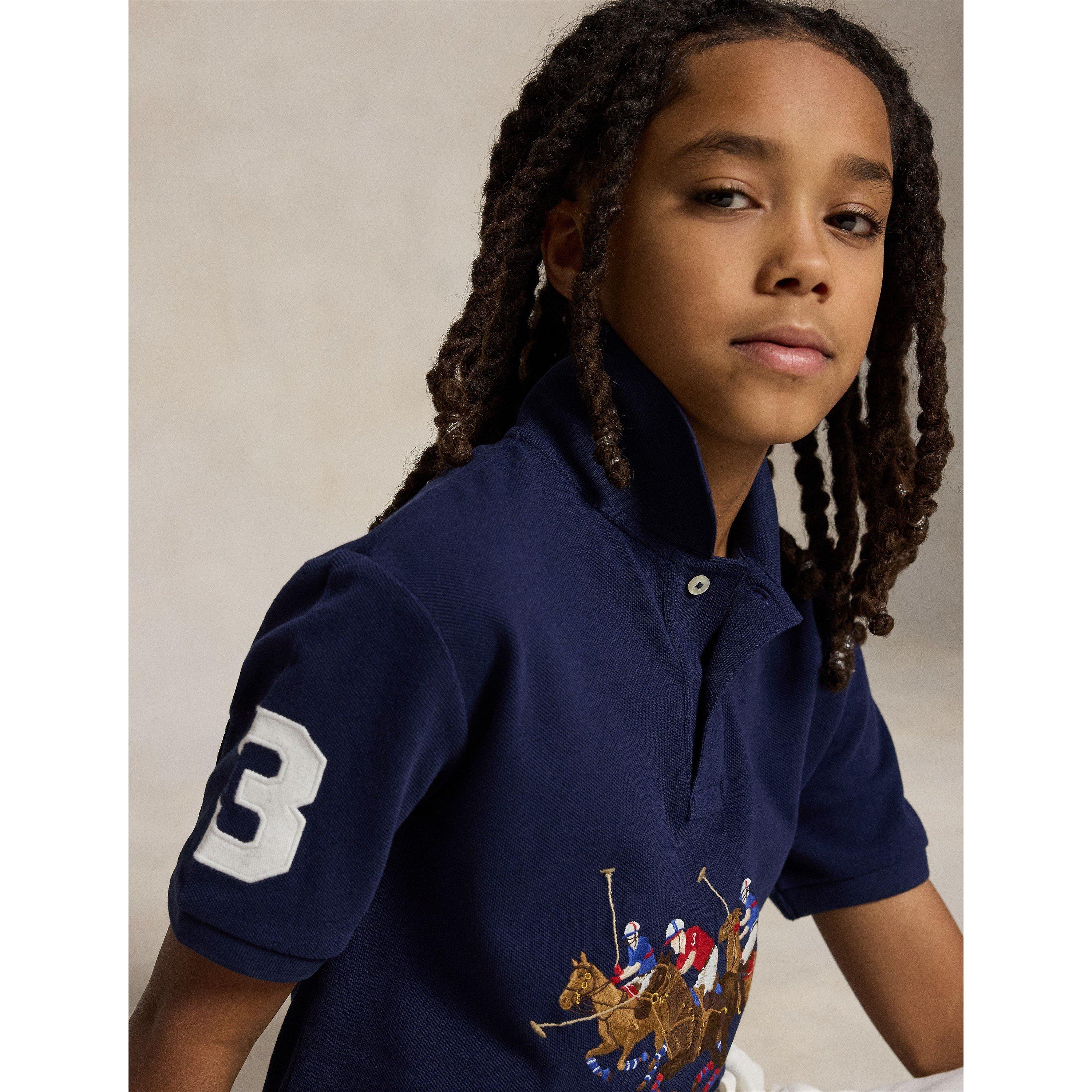 Newport Navy - Polo Ralph Lauren - Kids' Large Logo Short Sleeve Shirt - 4