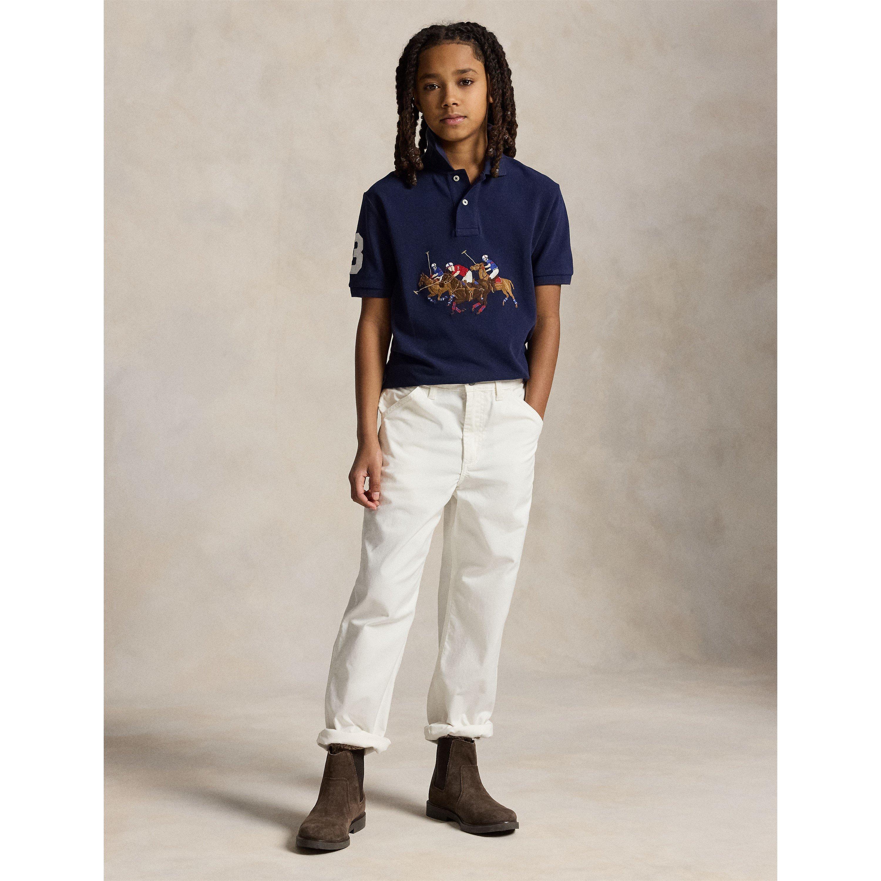 Newport Navy - Polo Ralph Lauren - Kids' Large Logo Short Sleeve Shirt - 5