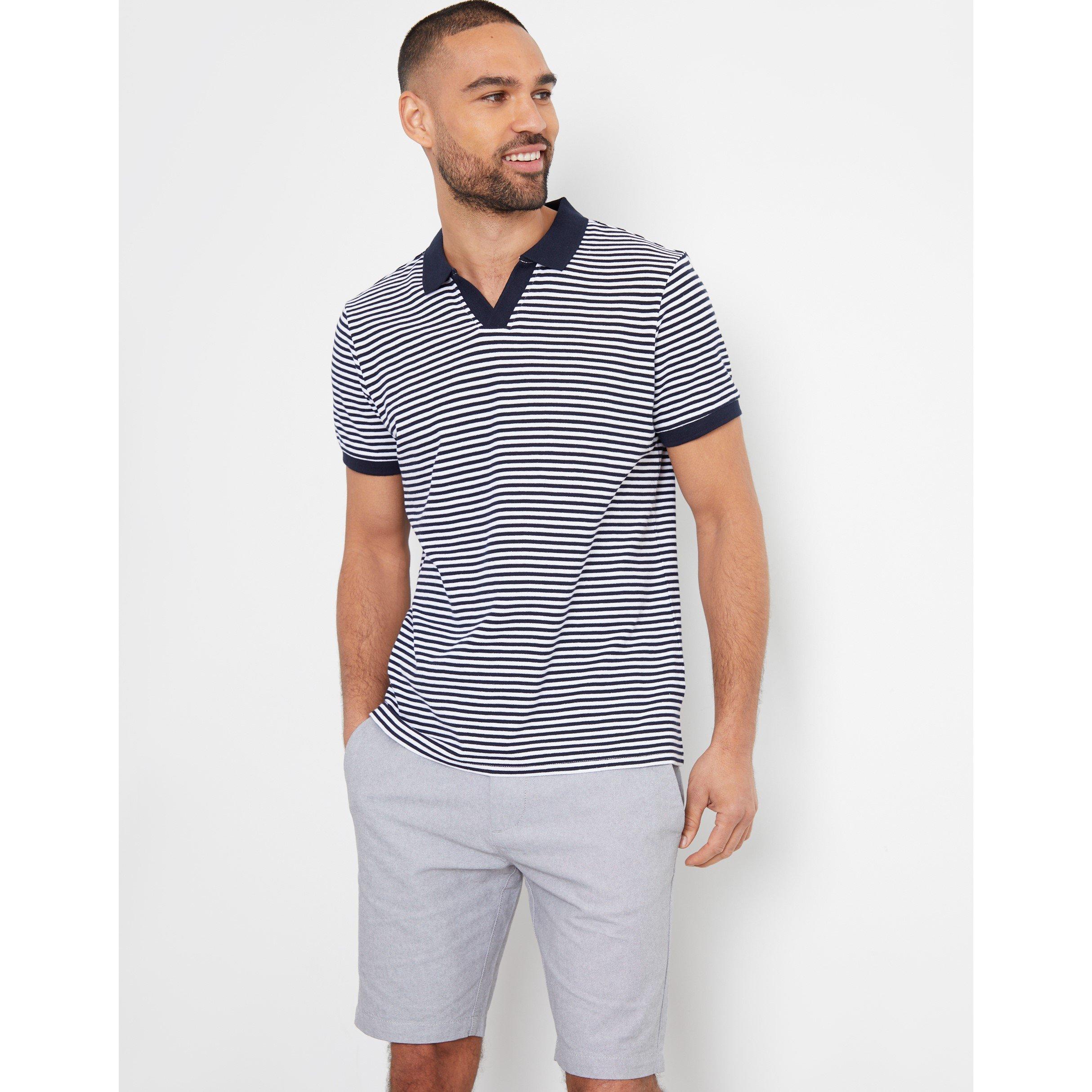 Lyle Q Zip Pulover Sn99 - Threadbare - Domino Short-Sleeve Polo Shirt - 4