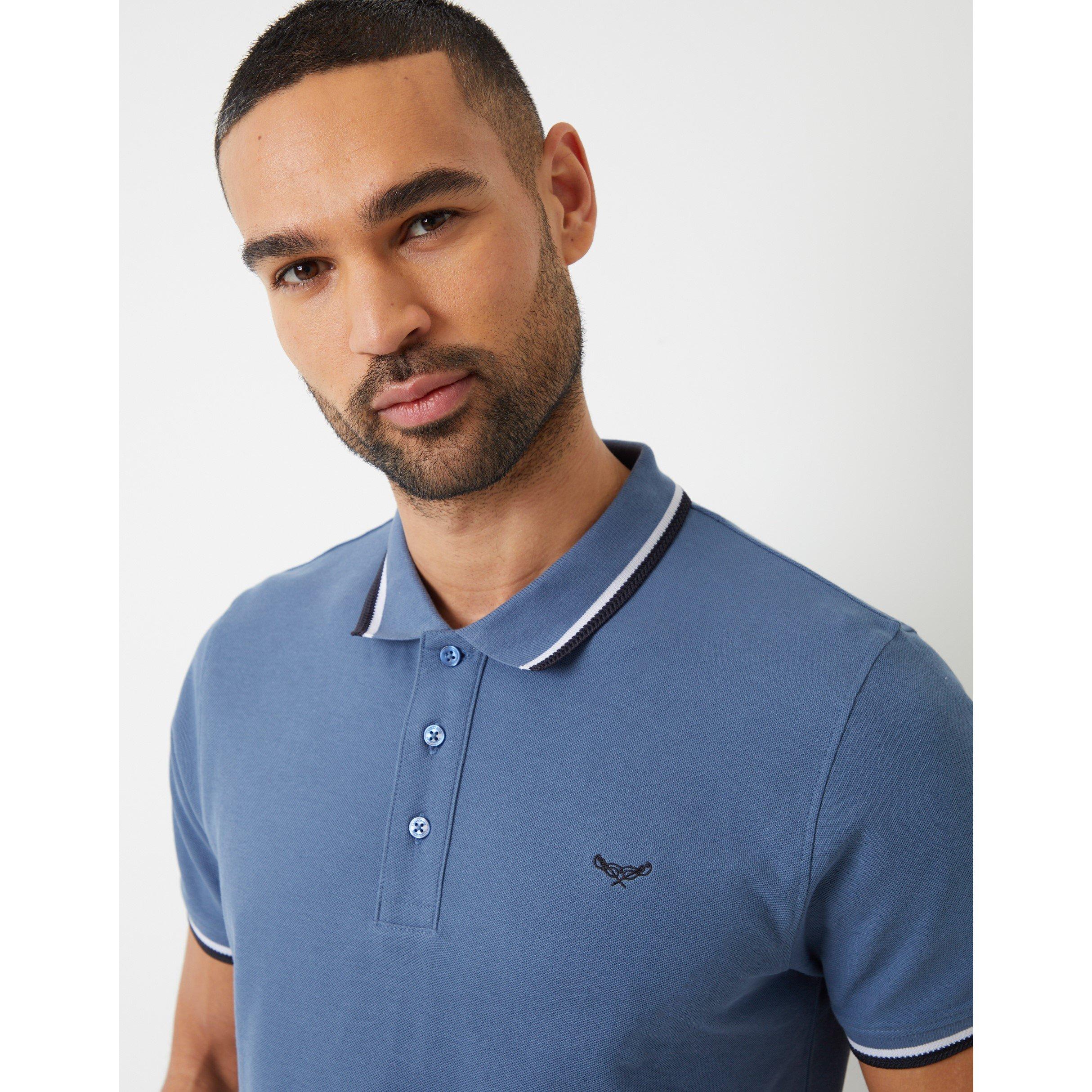  Denim Blue - Threadbare - Short-Sleeve Polo Shirt - 4
