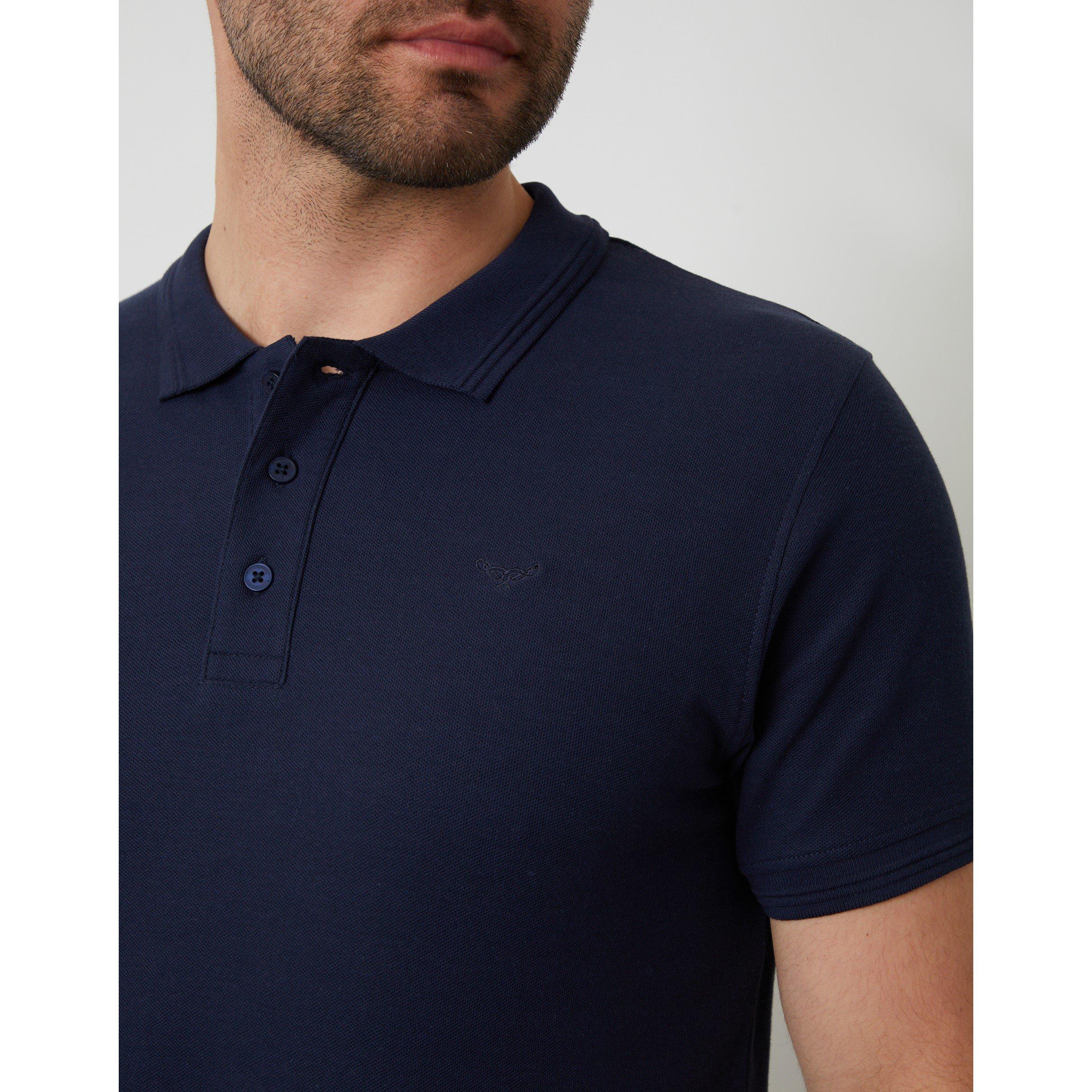 Navy - Threadbare - Men's TB Malbork Short-Sleeve Polo Shirt - 4