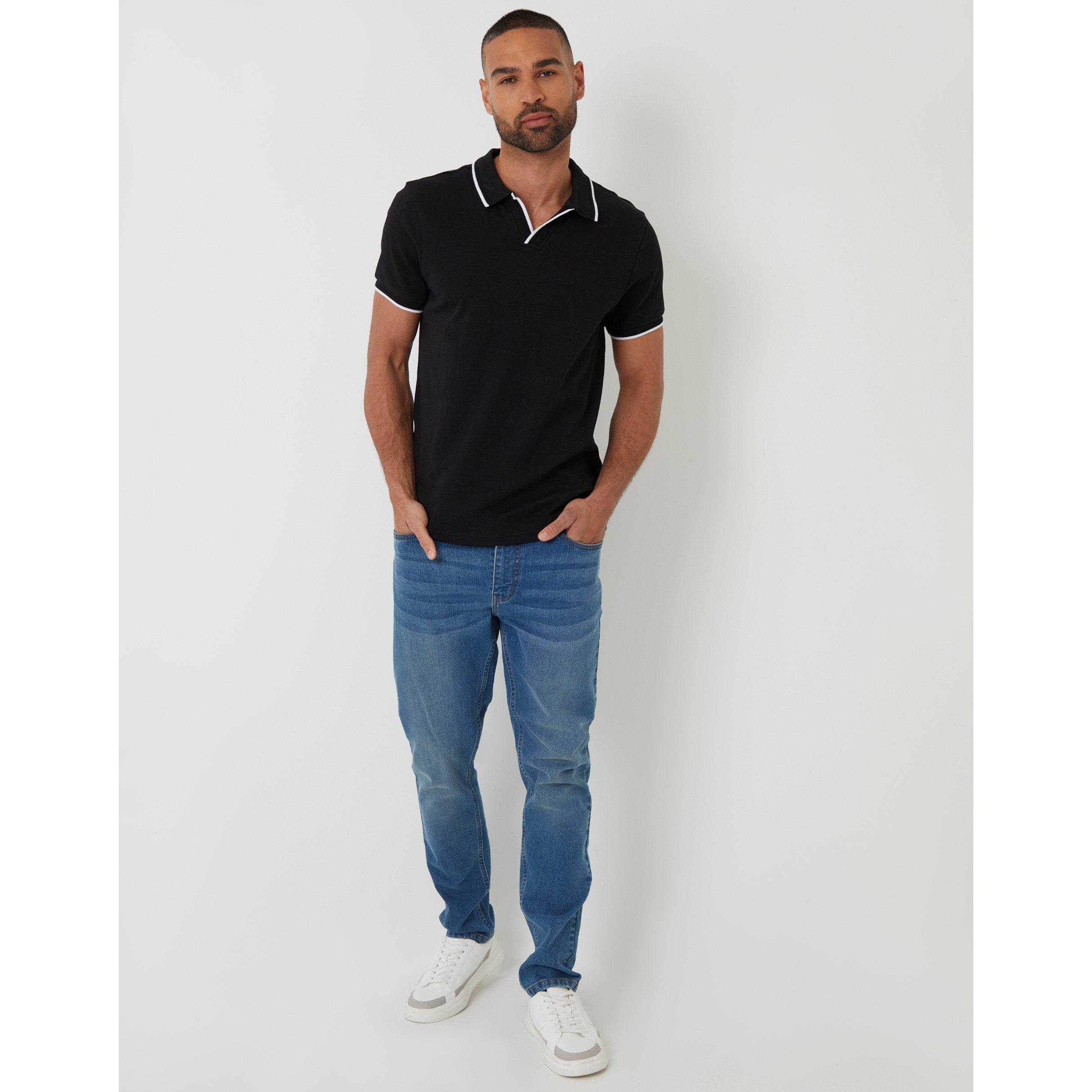  Black - Threadbare - Marriage Short-Sleeve Polo Shirt - 2
