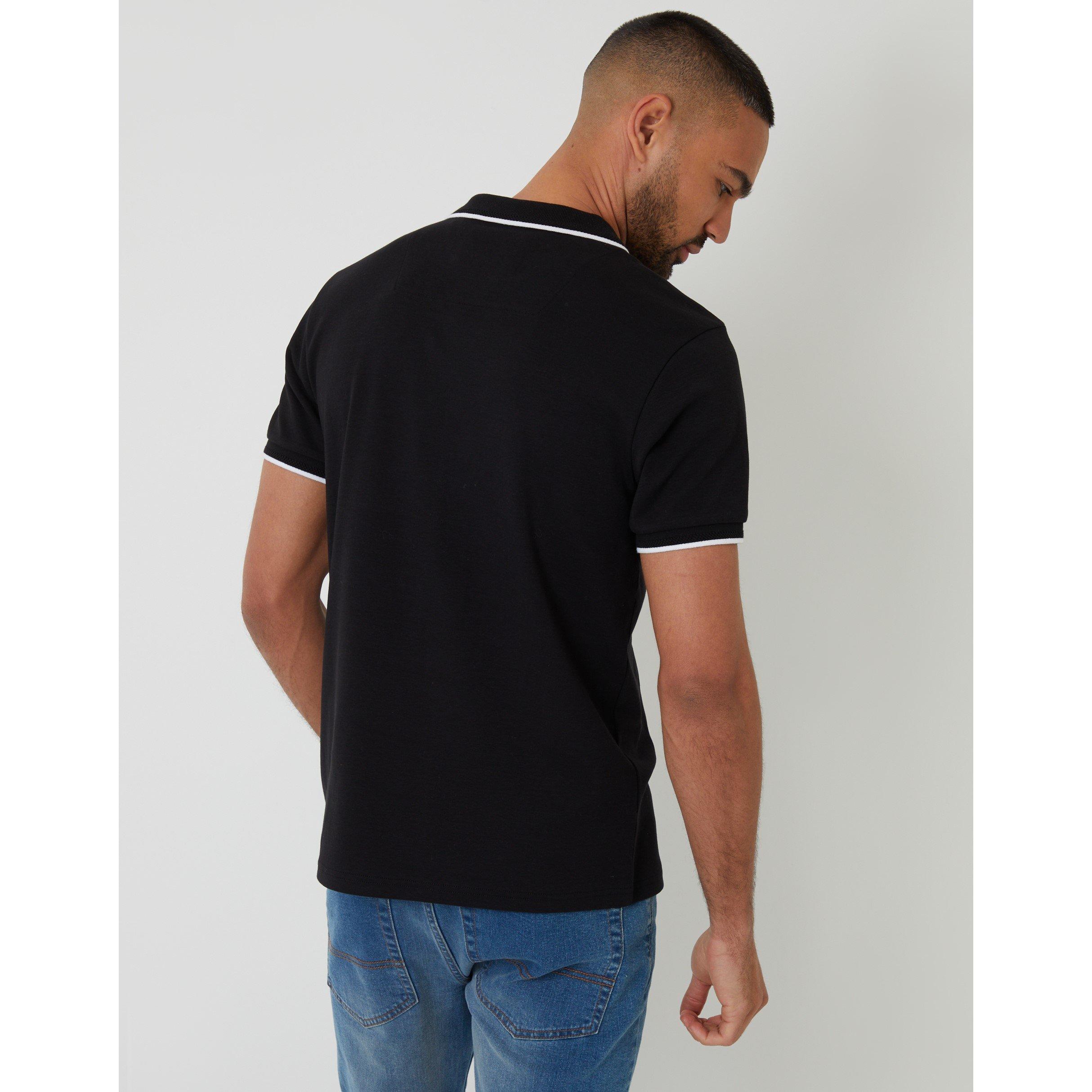  Black - Threadbare - Marriage Short-Sleeve Polo Shirt - 3