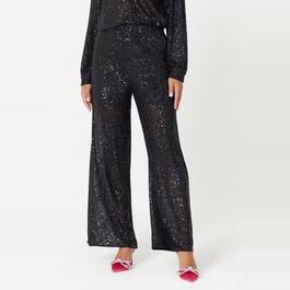 Be You BY Wide Leg Sequin Trousers Womens