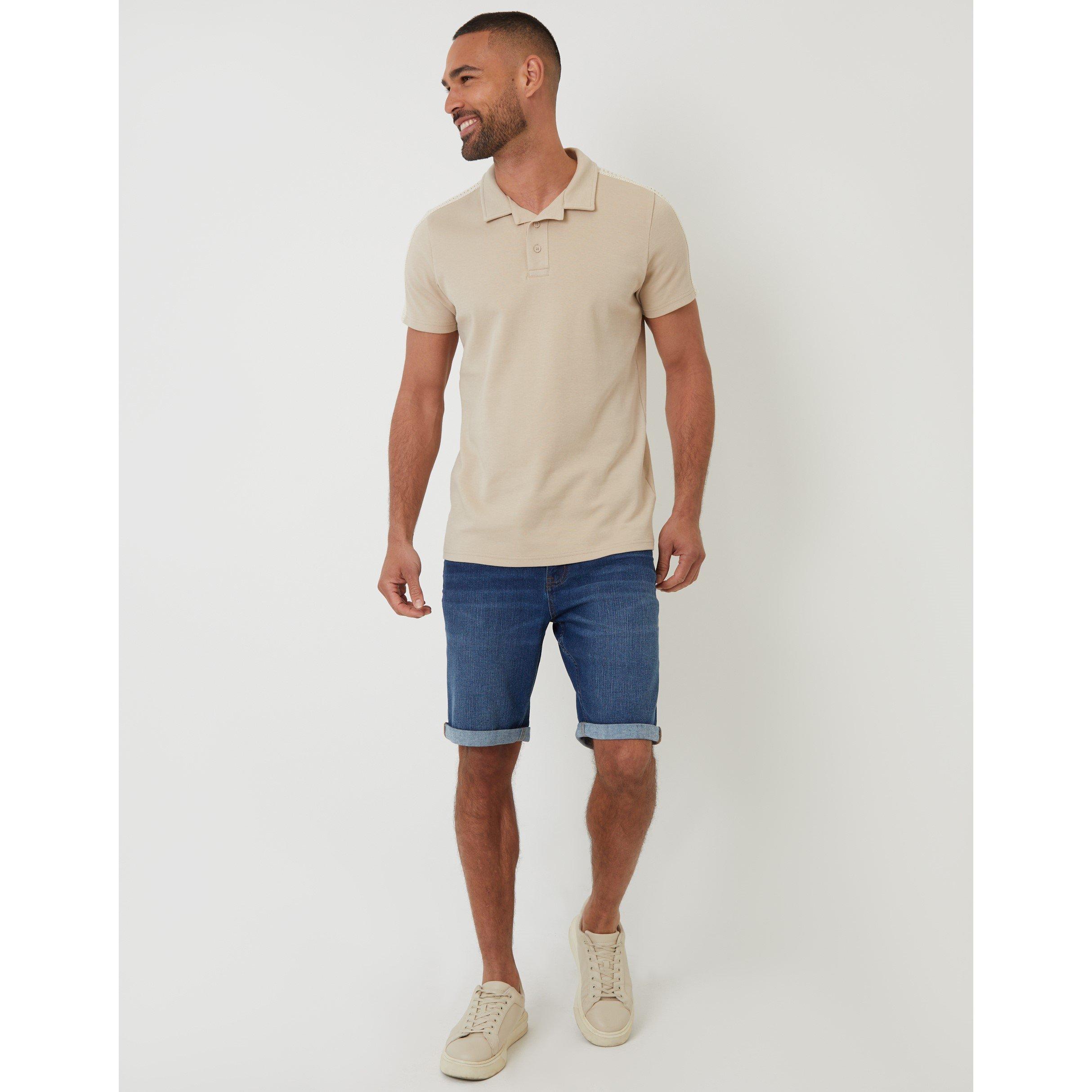  Stone - Threadbare - Men's Kirkby Short-Sleeve Polo Shirt - 2