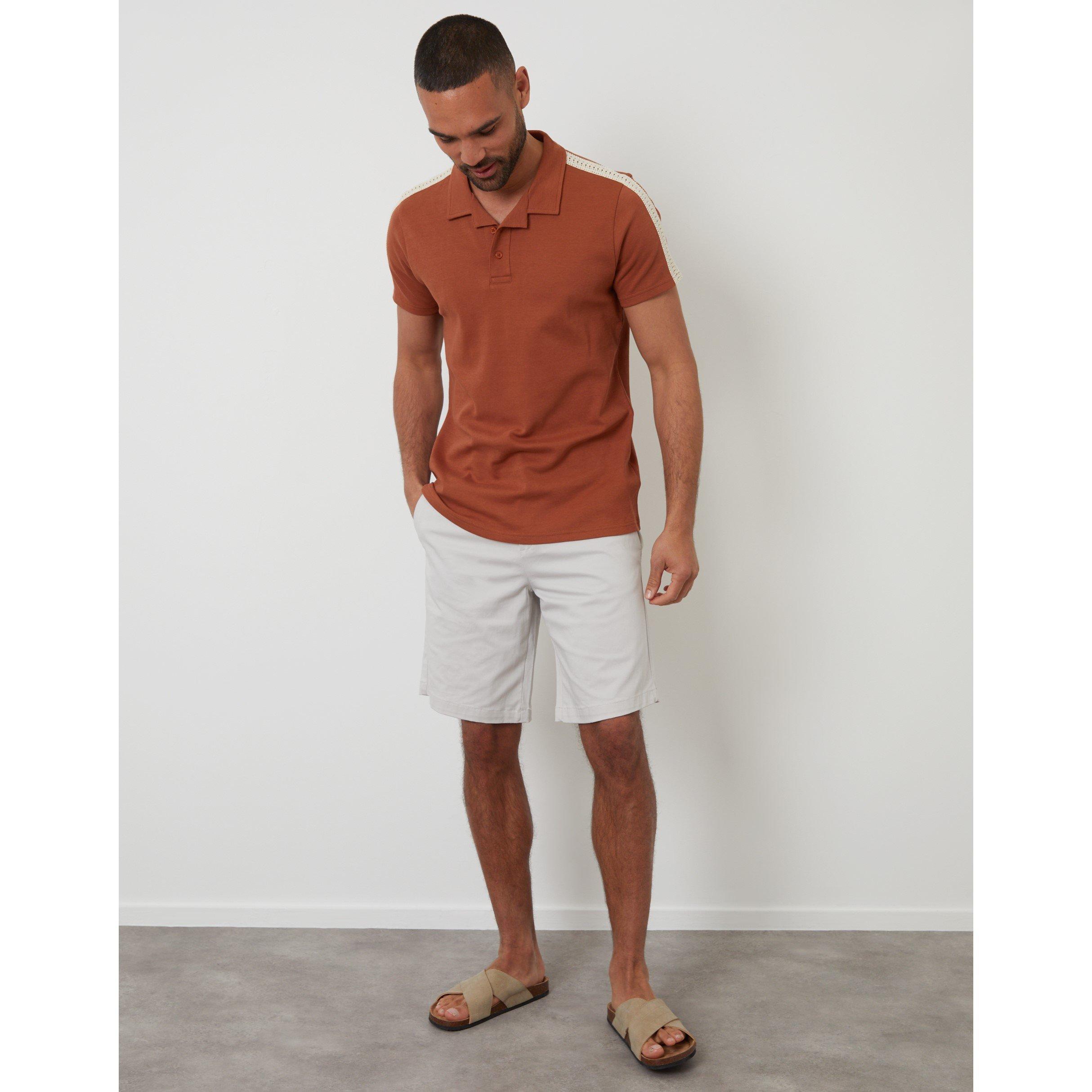  Rust - Threadbare - Men's Kirkby Short-Sleeve Polo Shirt - 2