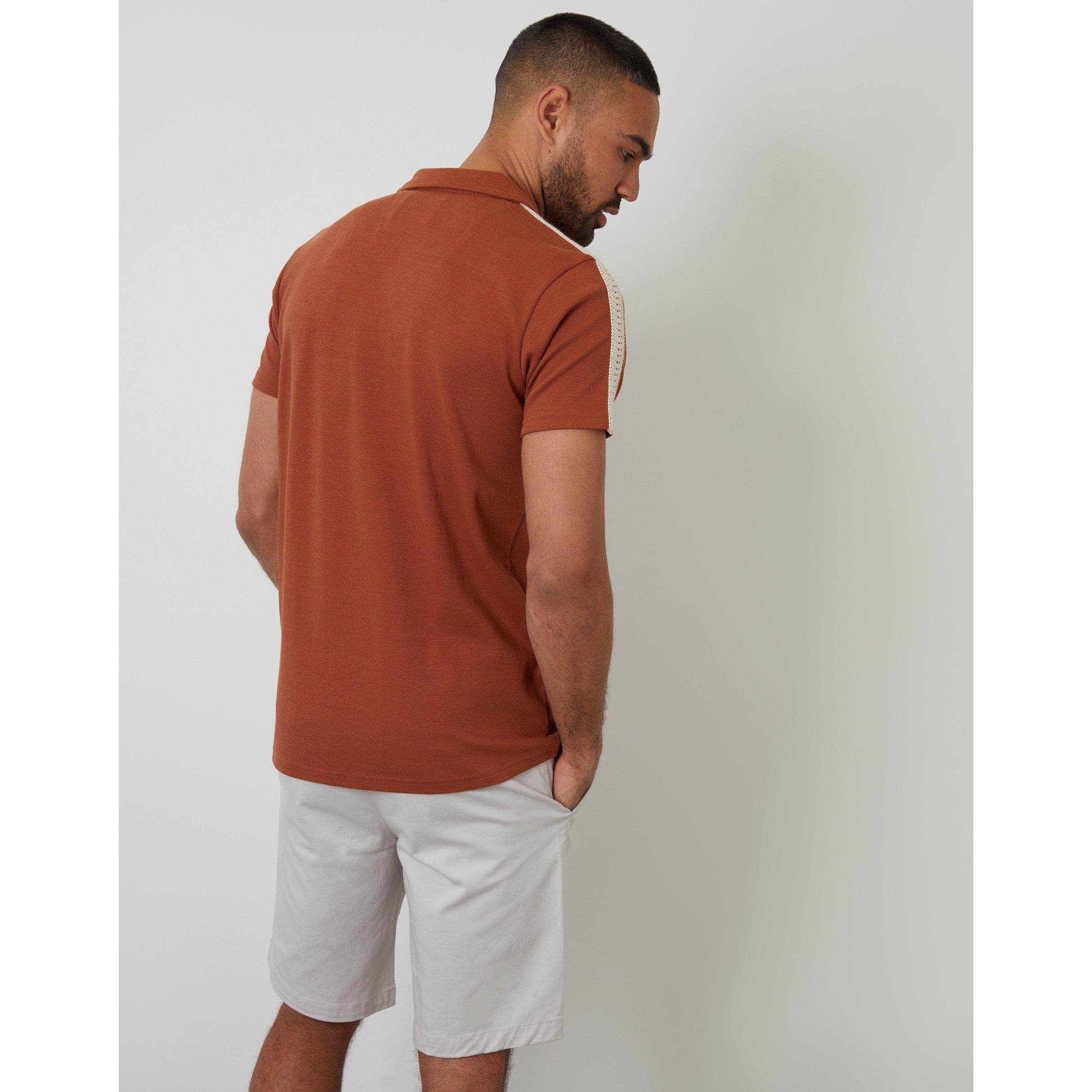  Rust - Threadbare - Men's Kirkby Short-Sleeve Polo Shirt - 3