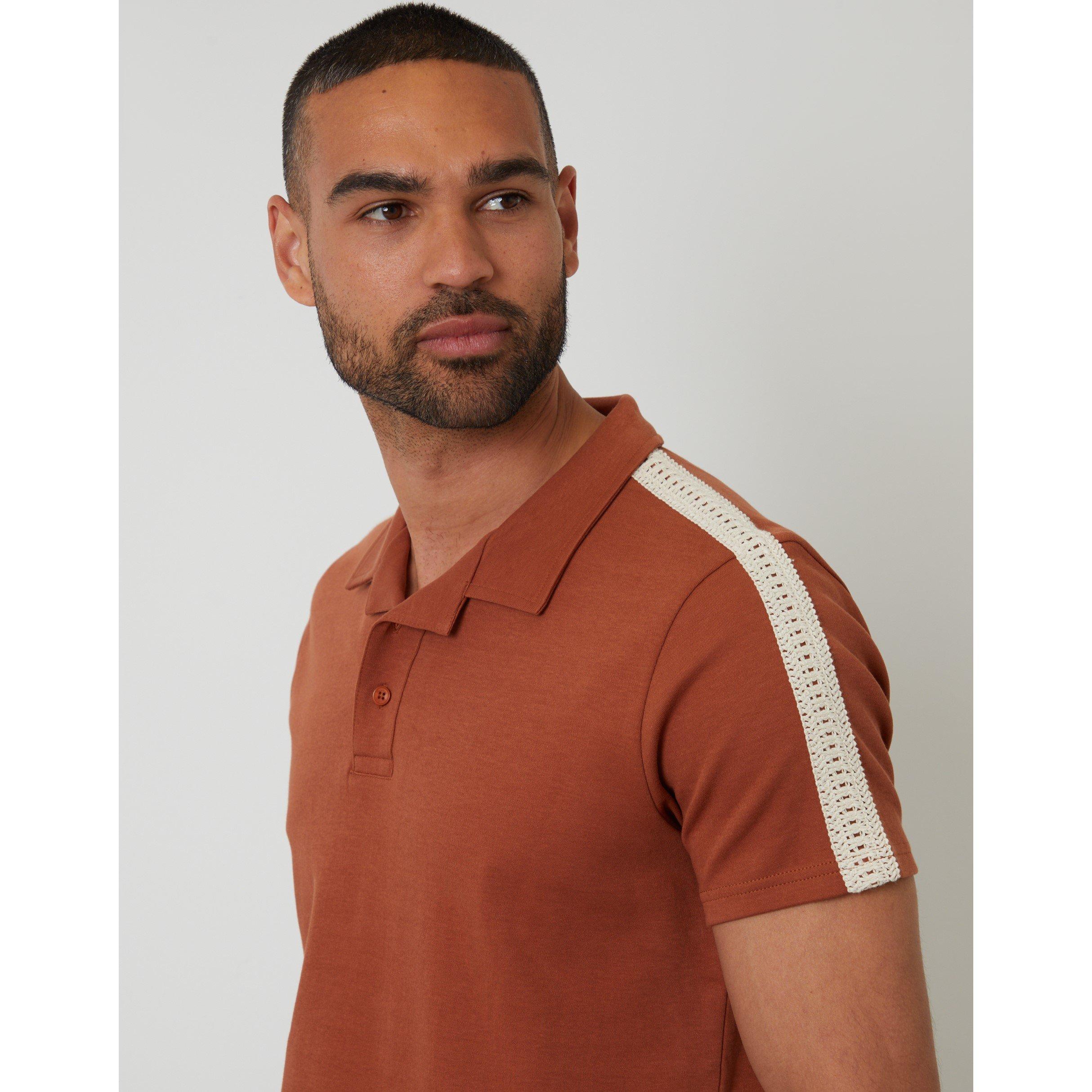  Rust - Threadbare - Men's Kirkby Short-Sleeve Polo Shirt - 4
