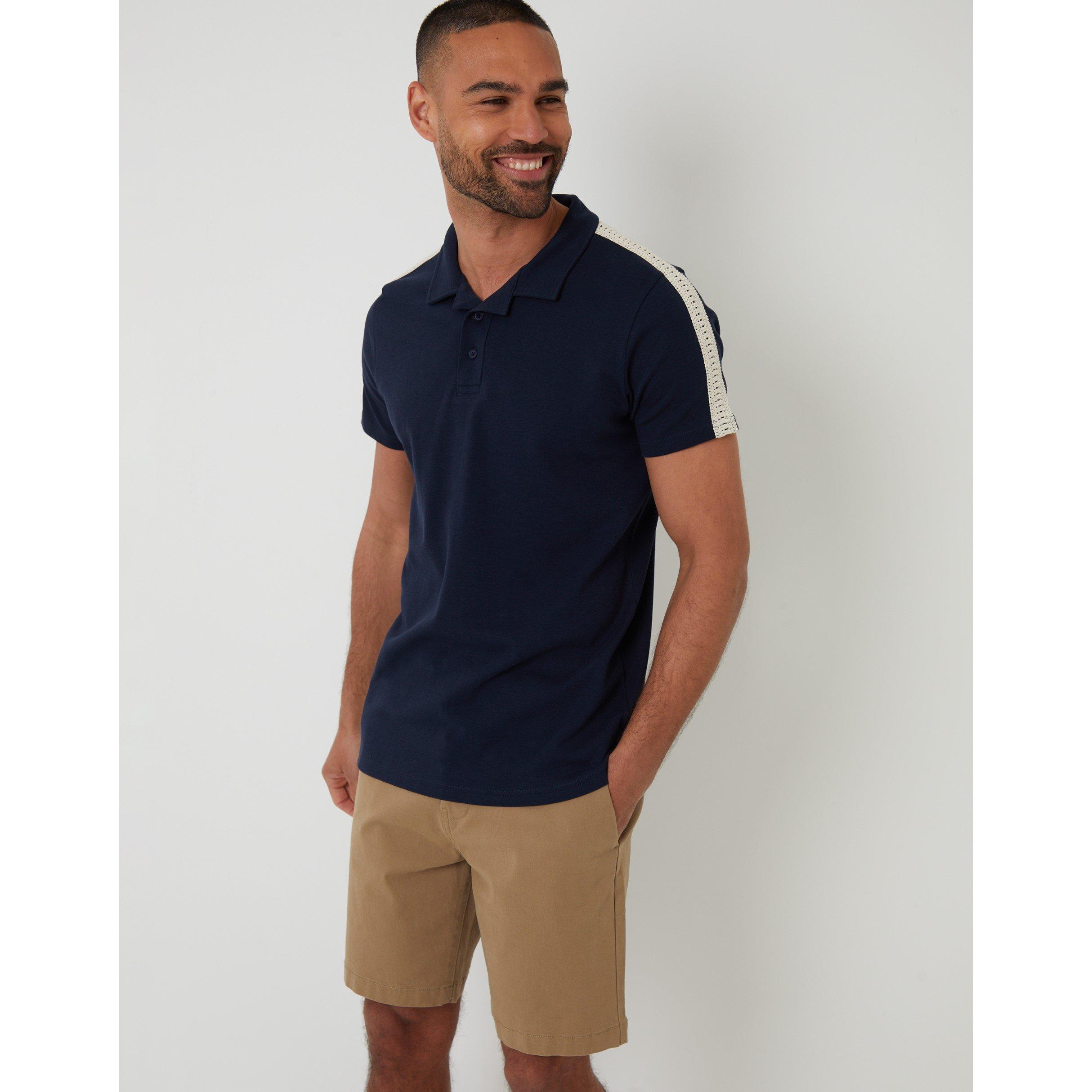 Navy - Threadbare - Men's Kirkby Short-Sleeve Polo Shirt - 1