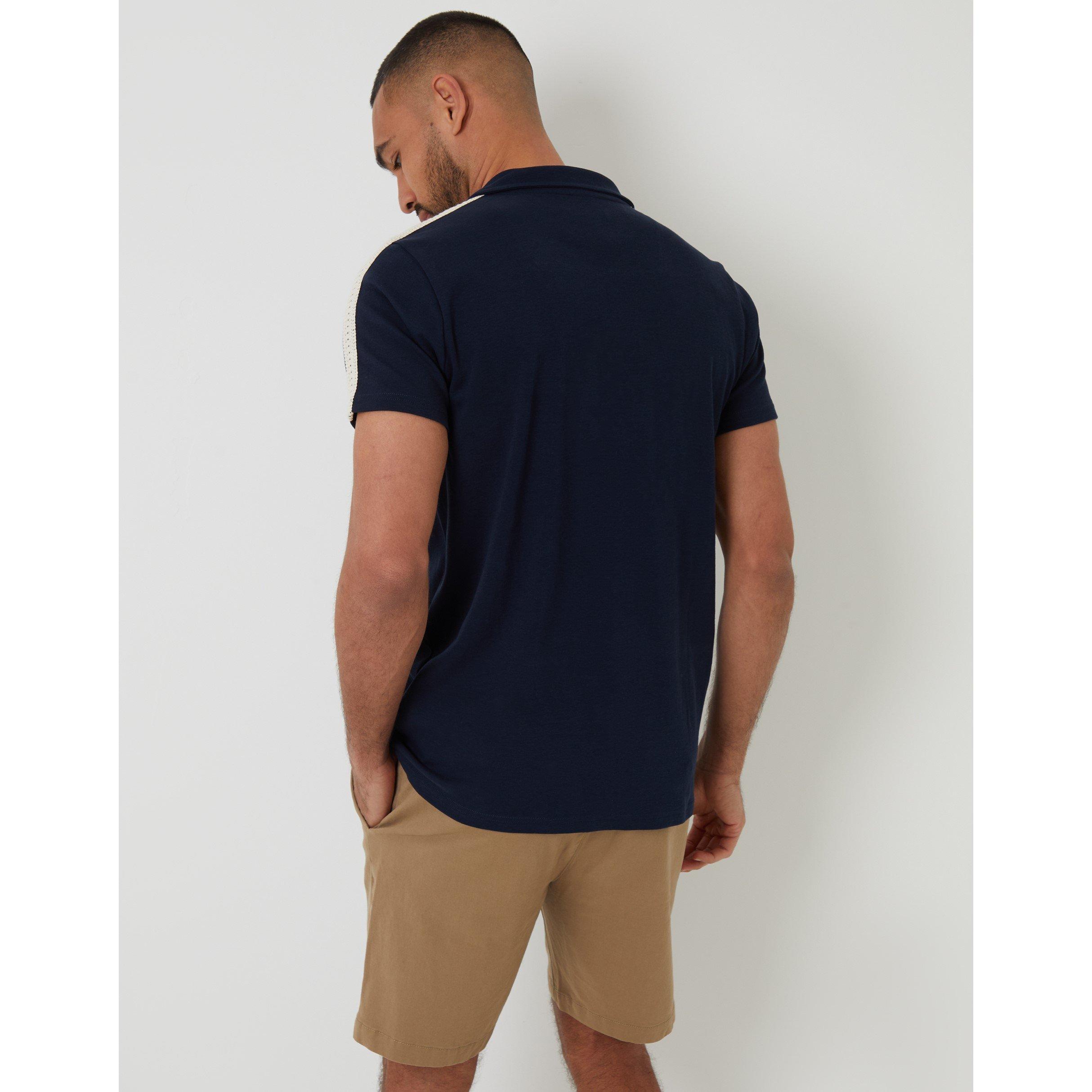  Navy - Threadbare - Kirkby Short-Sleeve Polo Shirt - 3