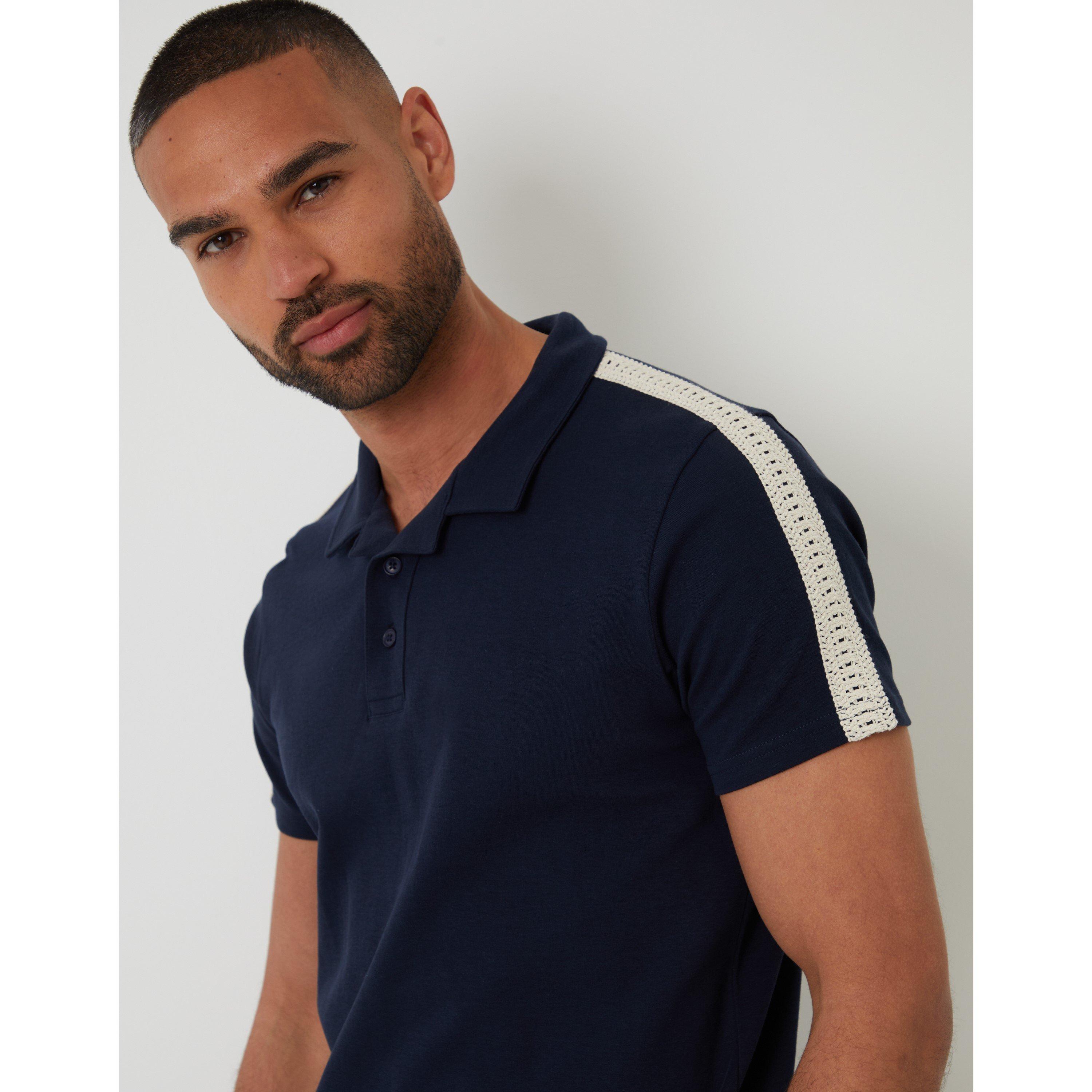  Navy - Threadbare - Kirkby Short-Sleeve Polo Shirt - 4