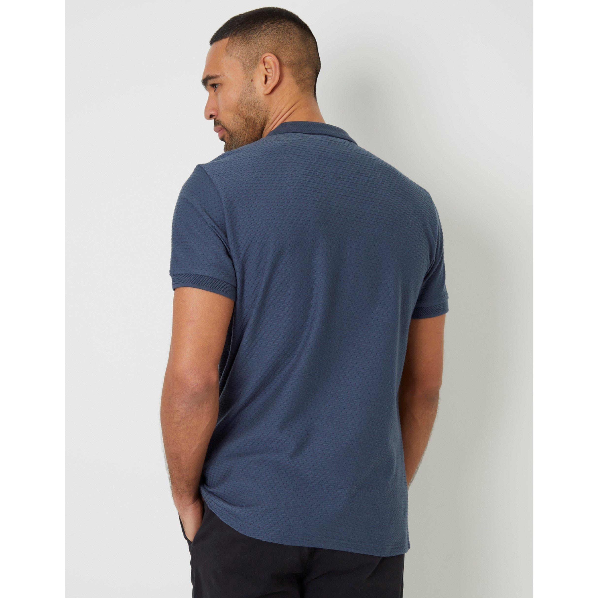  Denim Blue - Threadbare - Men's Westbank Short-Sleeve Polo Shirt - 3