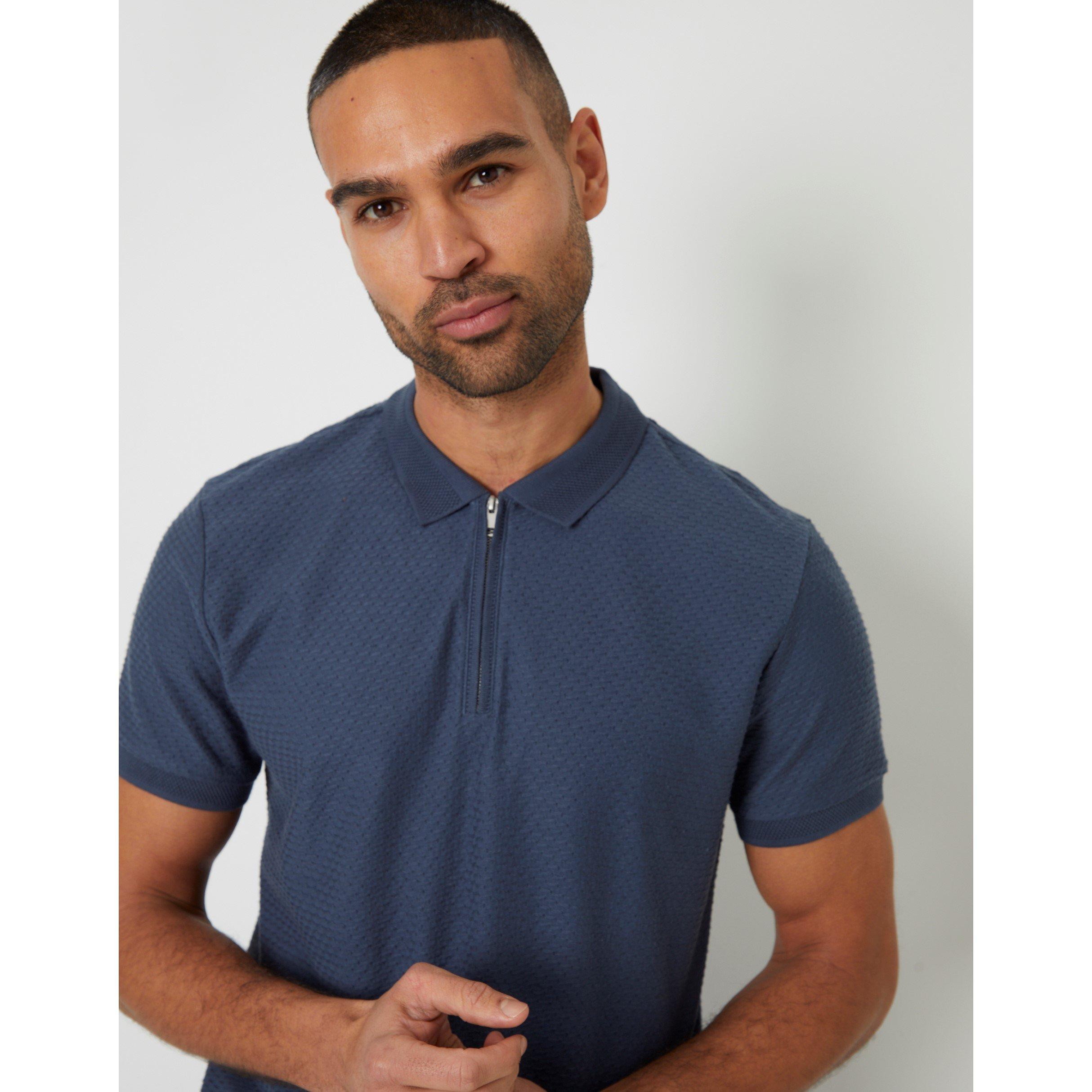  Denim Blue - Threadbare - Men's Westbank Short-Sleeve Polo Shirt - 4