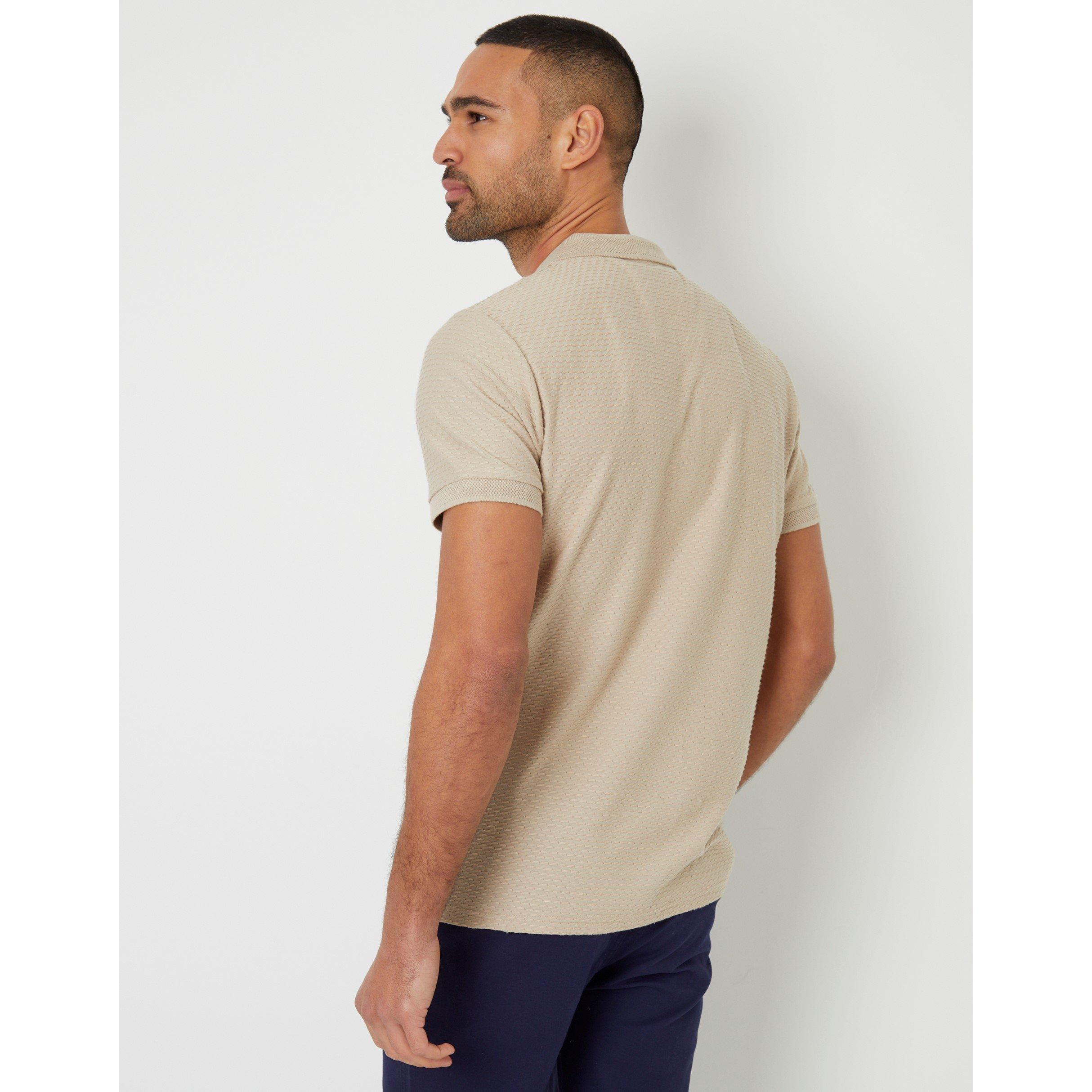  Stone - Threadbare - Men's Westbank Short-Sleeve Polo Shirt - 3