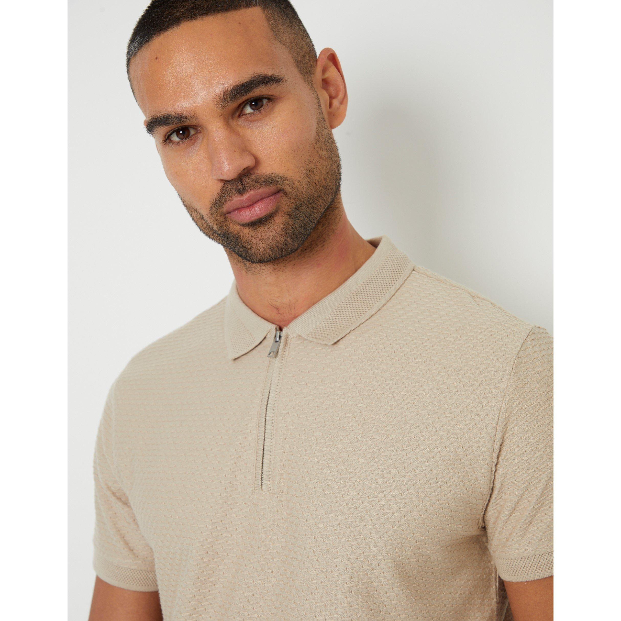  Stone - Threadbare - Men's Westbank Short-Sleeve Polo Shirt - 4