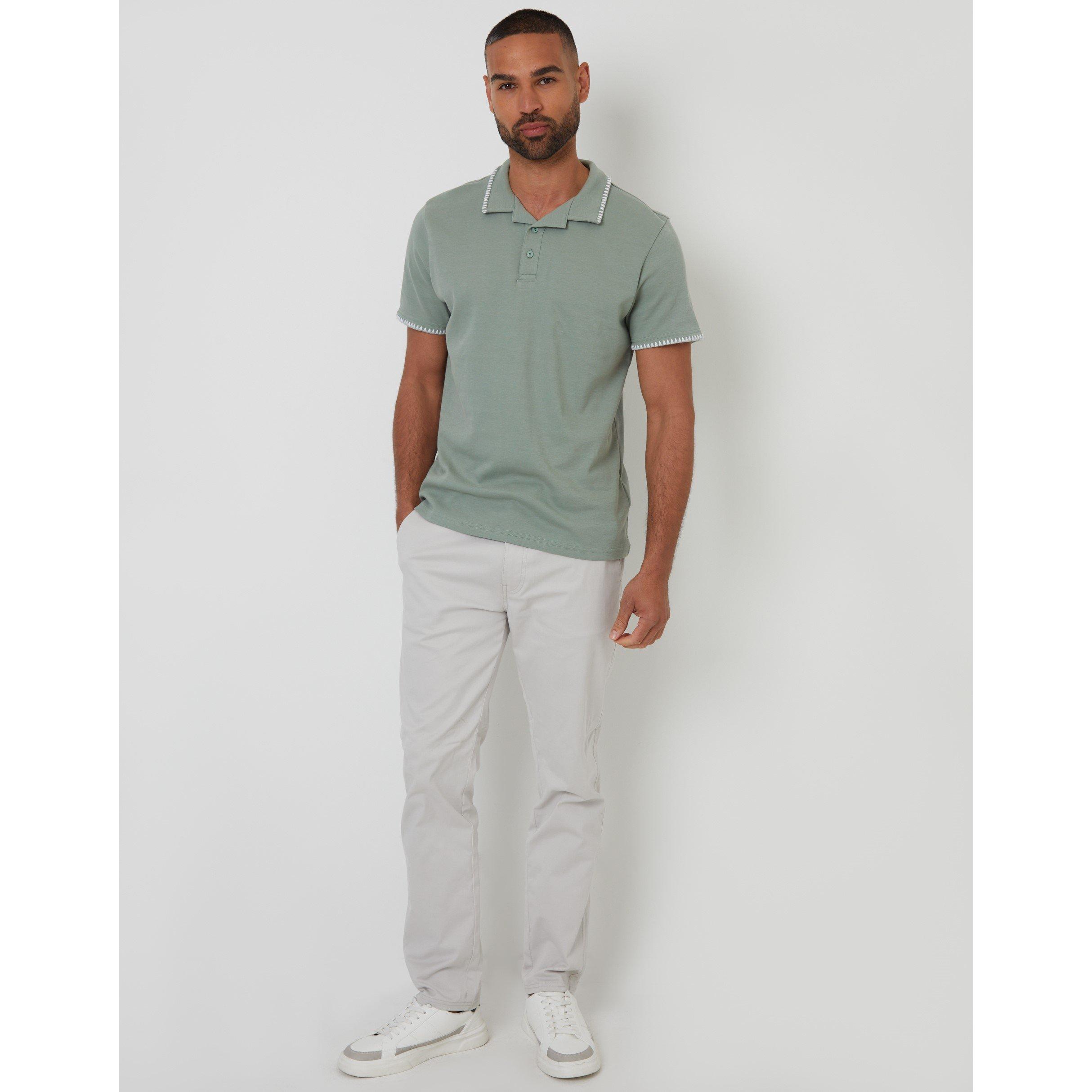  Sage - Threadbare - Men's Arnwick Short-Sleeve Polo Shirt - 2