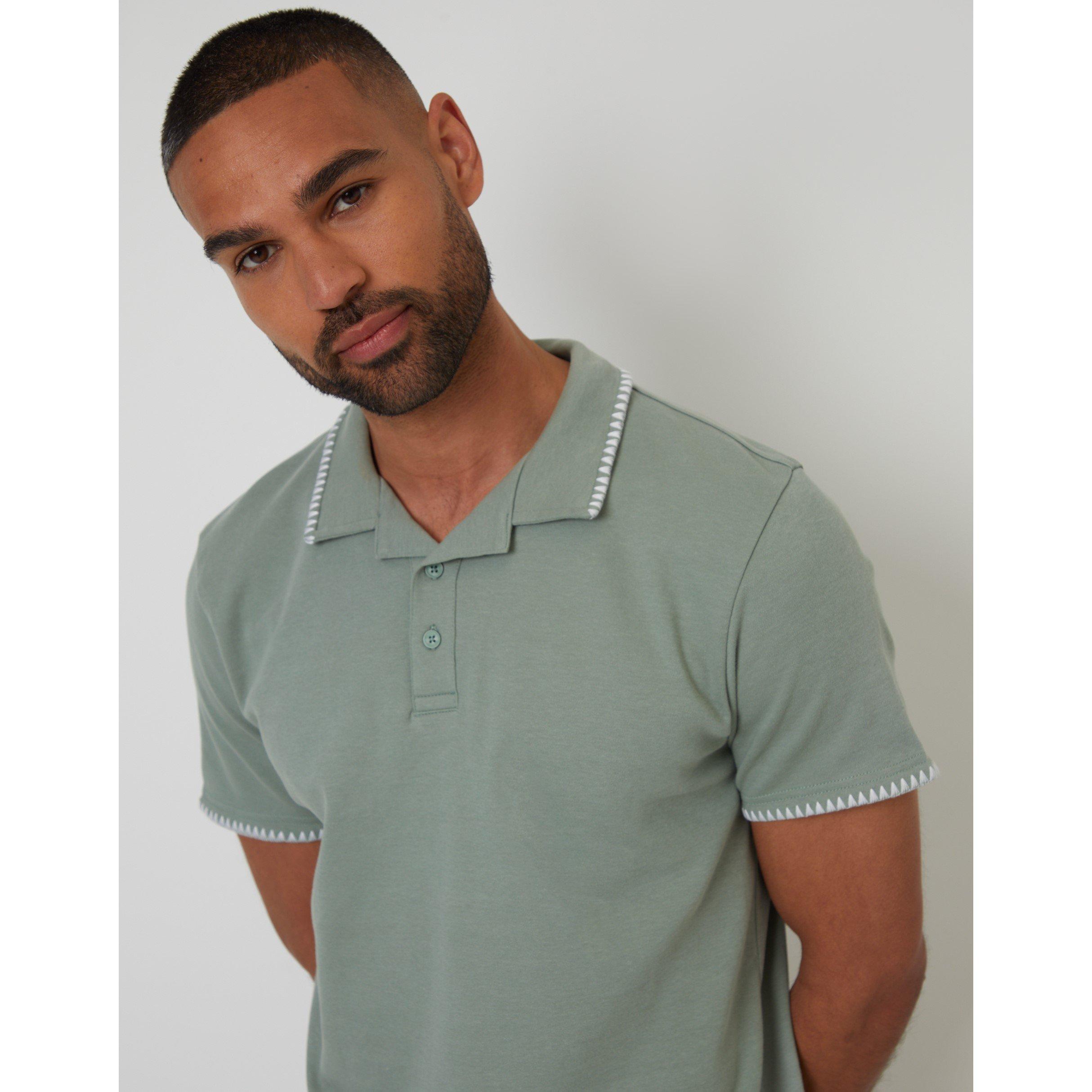  Sage - Threadbare - Men's Arnwick Short-Sleeve Polo Shirt - 4