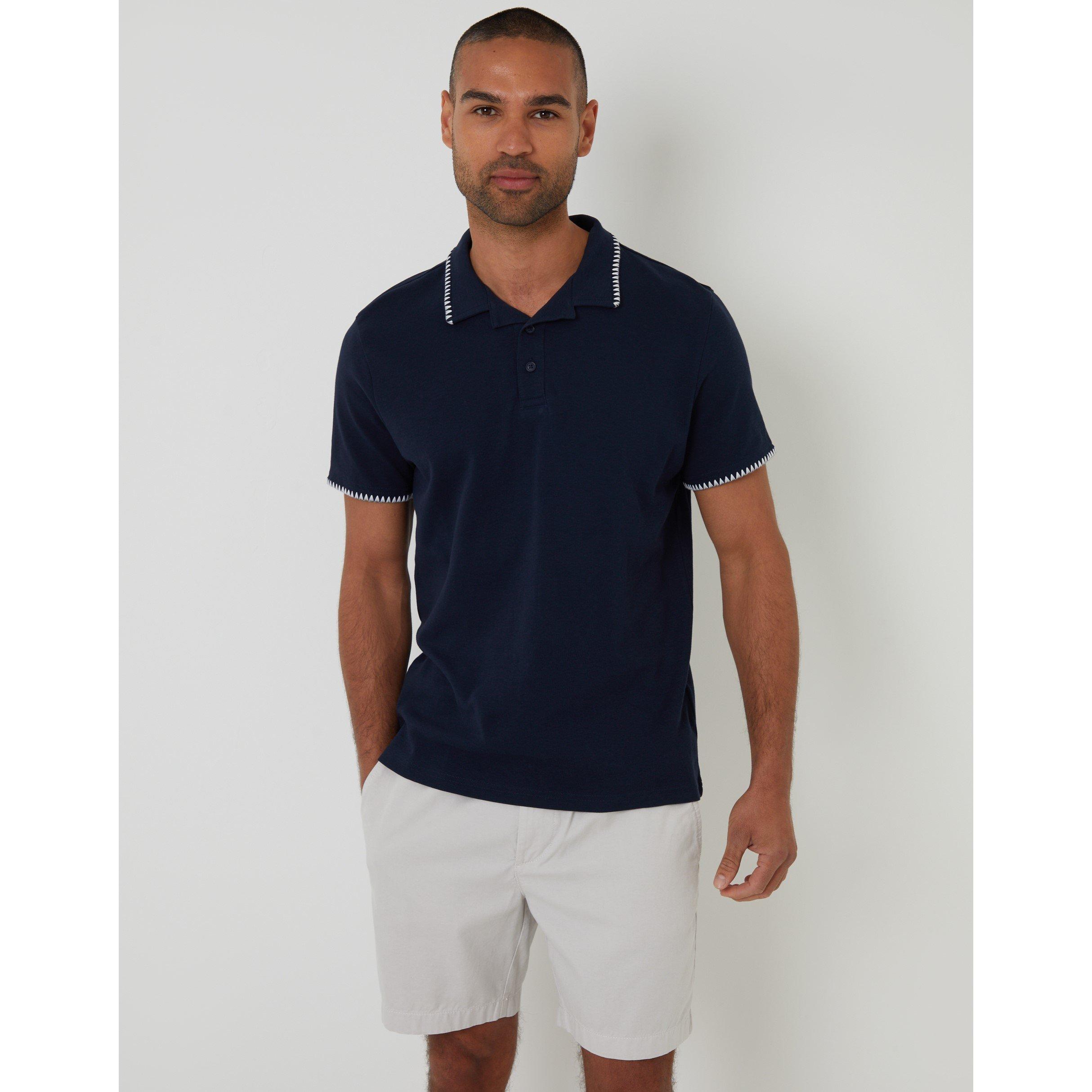 Navy - Threadbare - Men's Arnwick Short-Sleeve Polo Shirt - 1