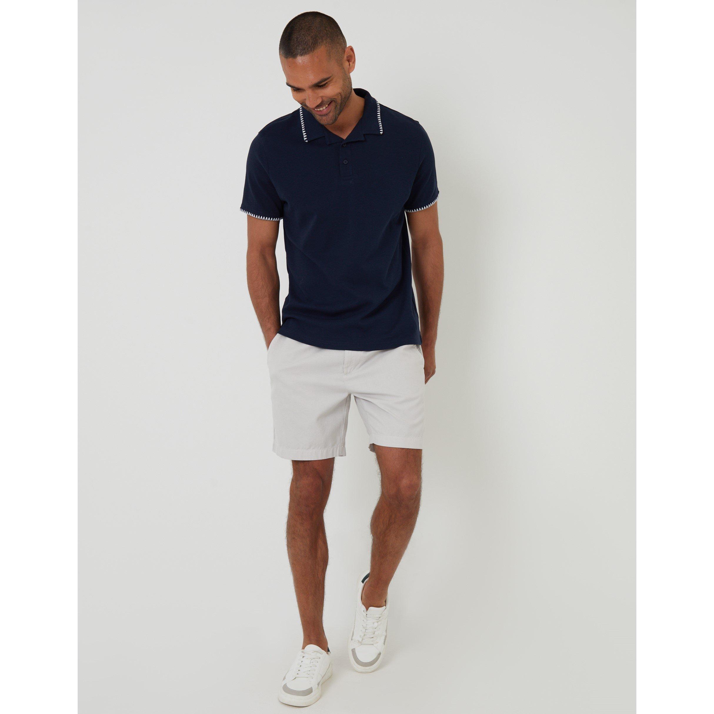 Azul Marinho - Threadbare - Men's Arnwick Short-Sleeve Polo Shirt - 2