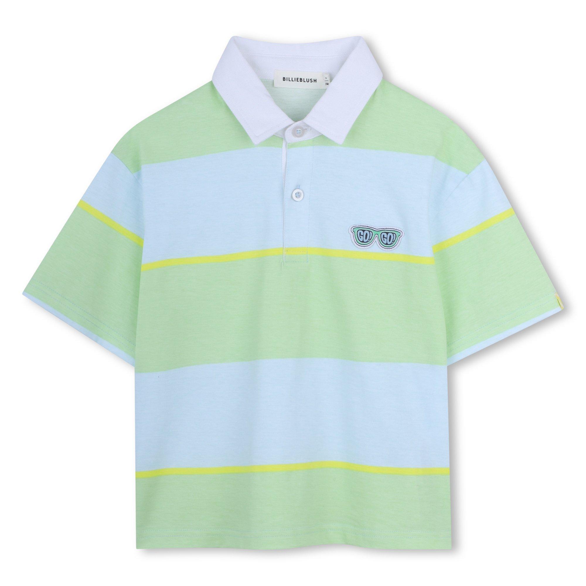 Billieblush Boys Kids' Short Sleeve Polo Shirt - Light Green - 10Y