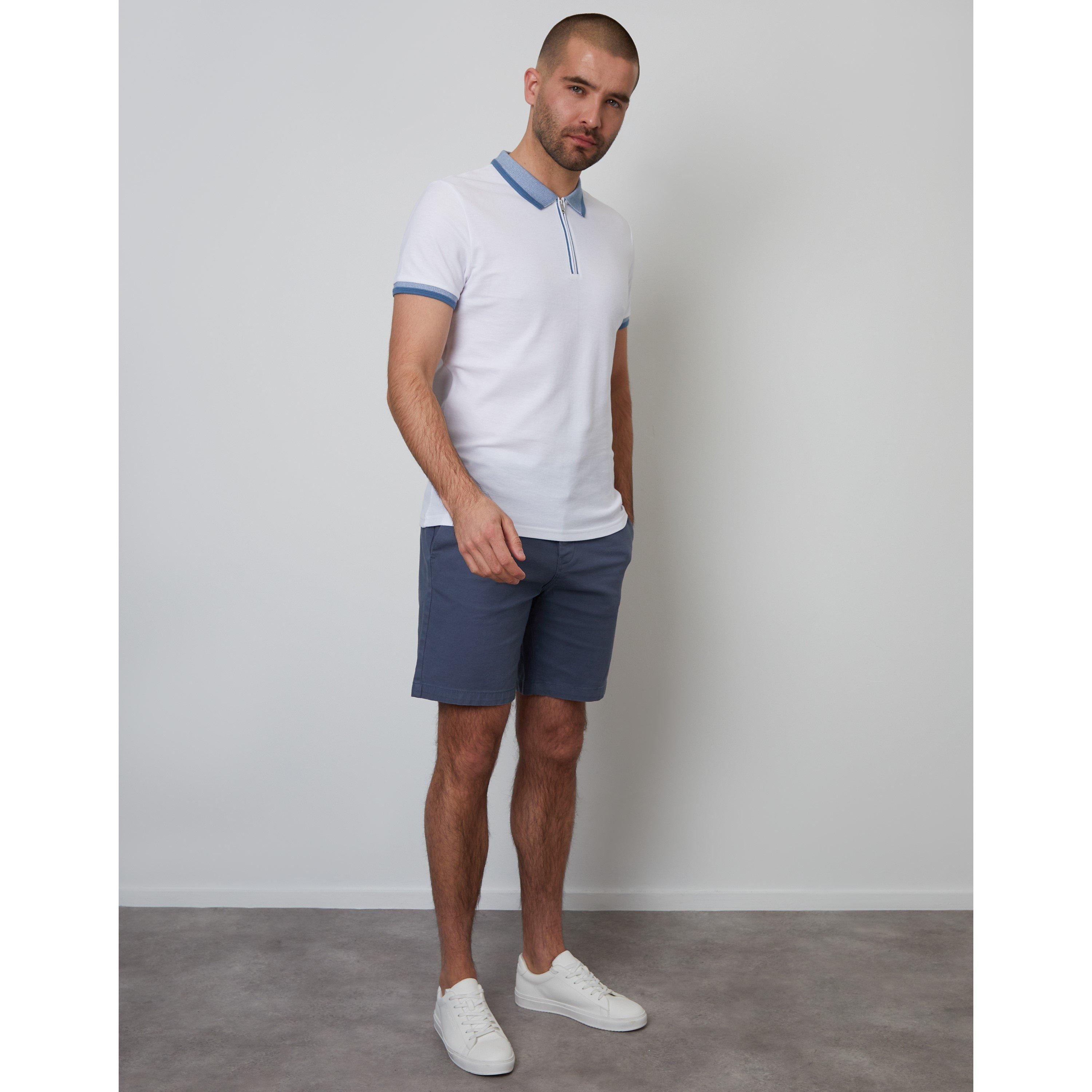  White - Threadbare - Emberton Short-Sleeve Polo Shirt - 2
