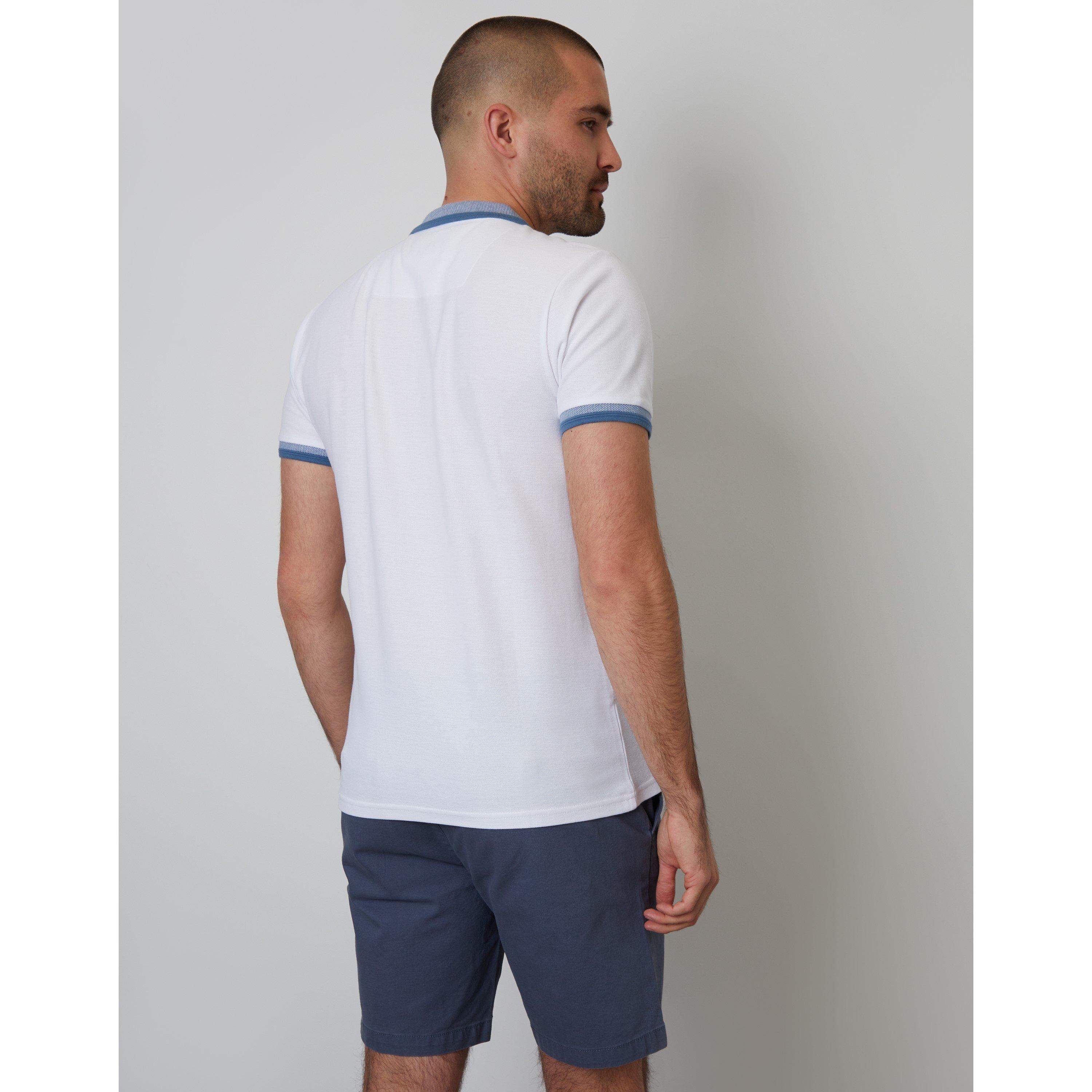  White - Threadbare - Emberton Short-Sleeve Polo Shirt - 3