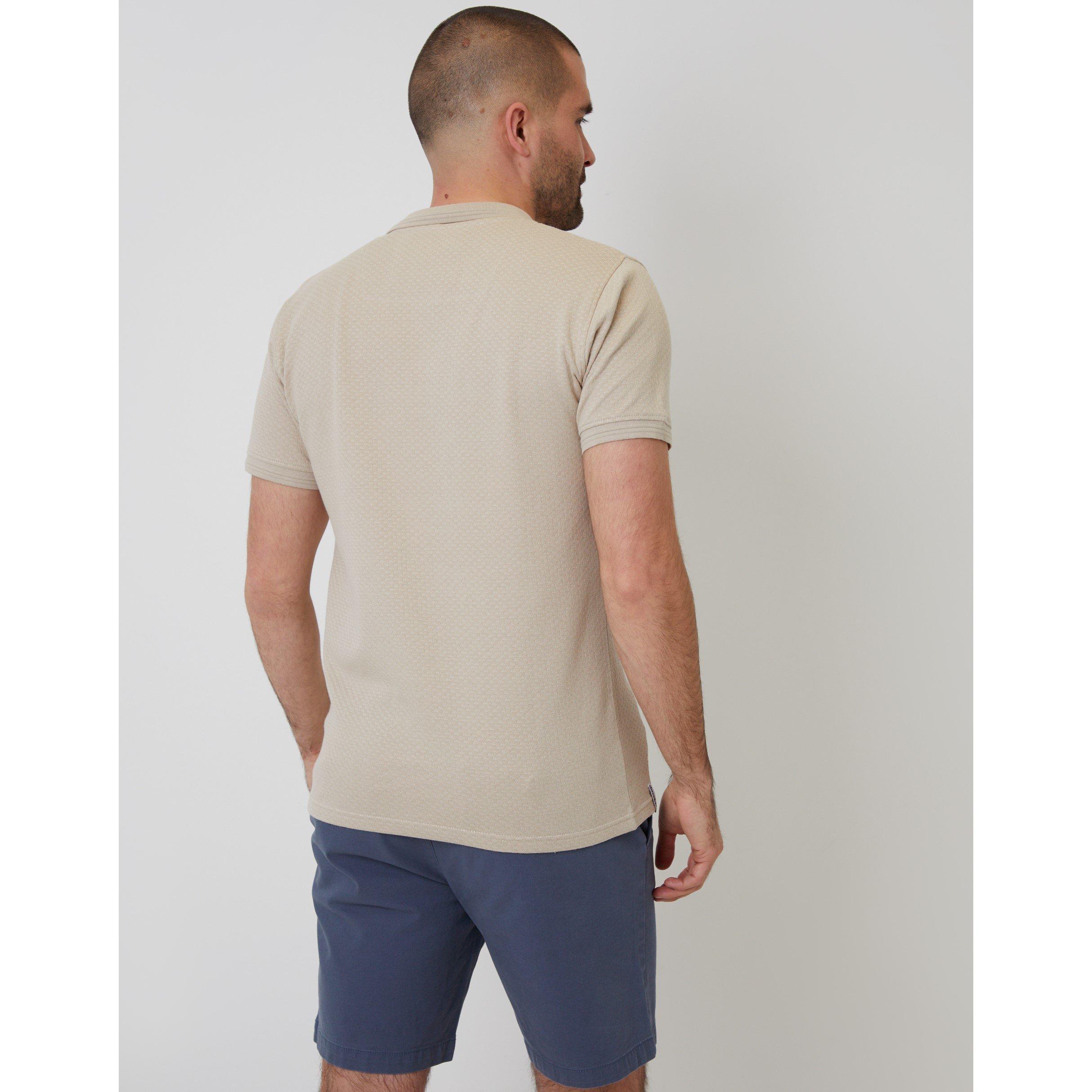  Stone - Threadbare - Men's Rocco Short-Sleeve Polo Shirt - 3