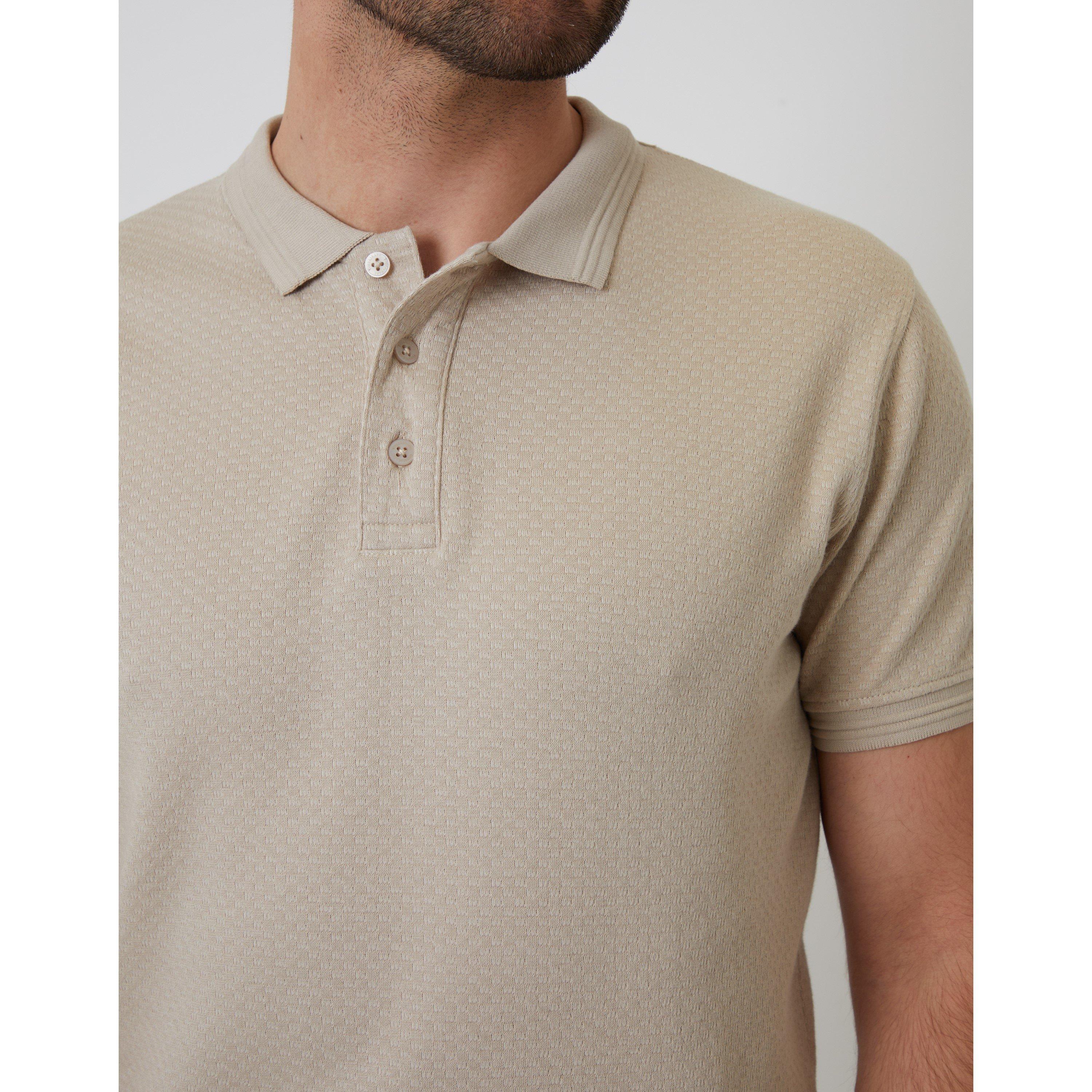 Stone - Threadbare - Men's Rocco Short-Sleeve Polo Shirt - 4