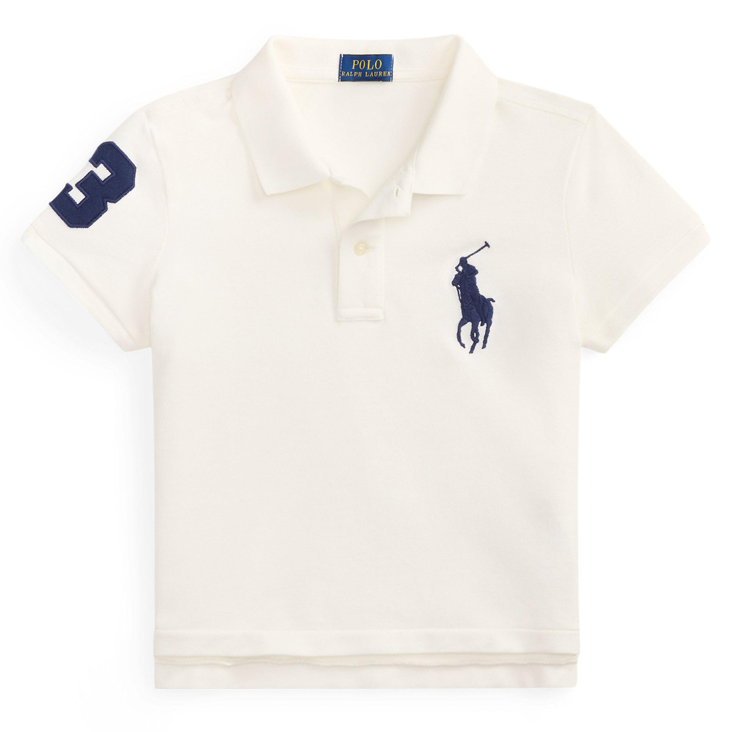 Polo Ralph Lauren Kids' Cropped Short Sleeve Shirt - White - Size 8-9Y/M