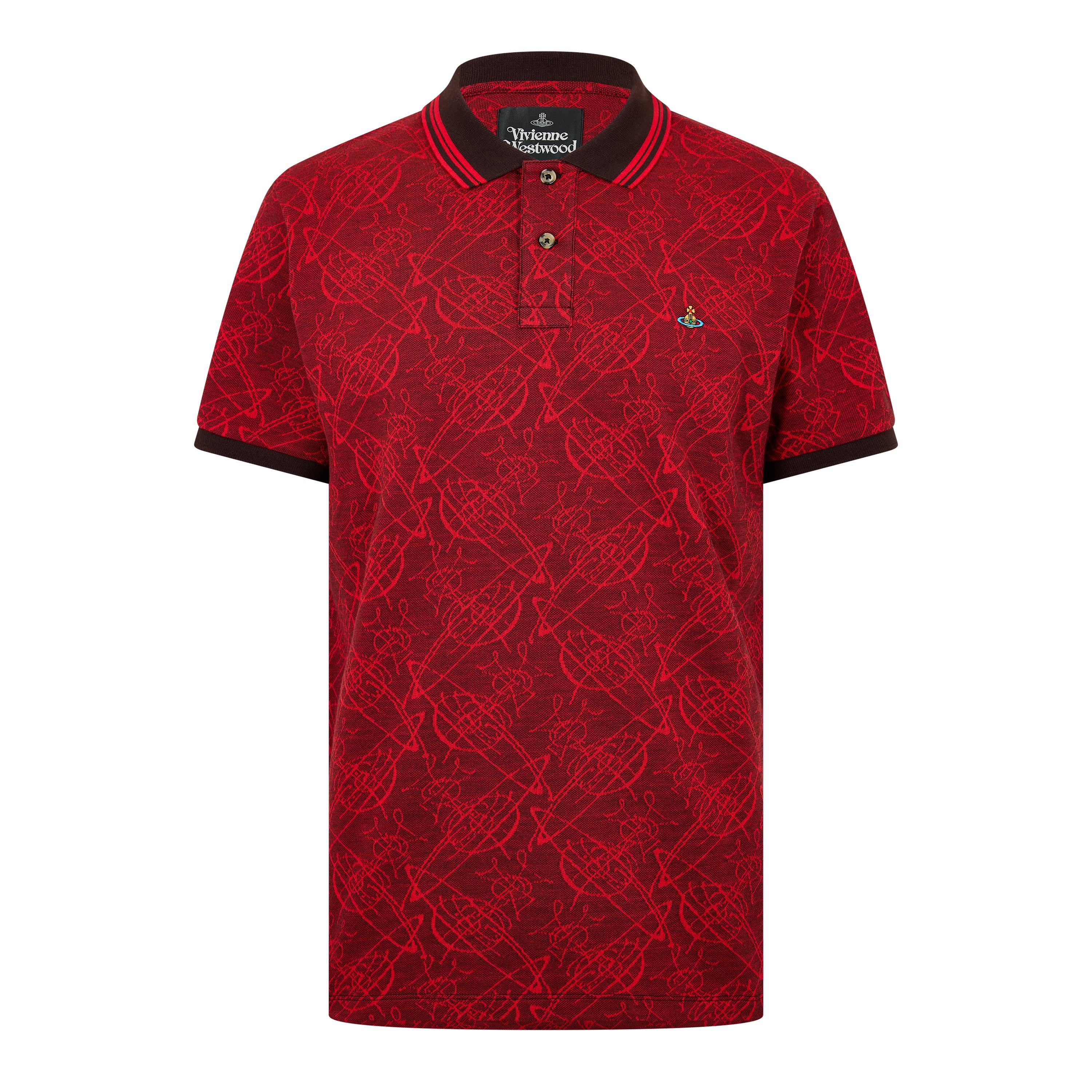 Vivienne Westwood Men's Short Sleeve Polo Shirt - Graffiti Orb - XL