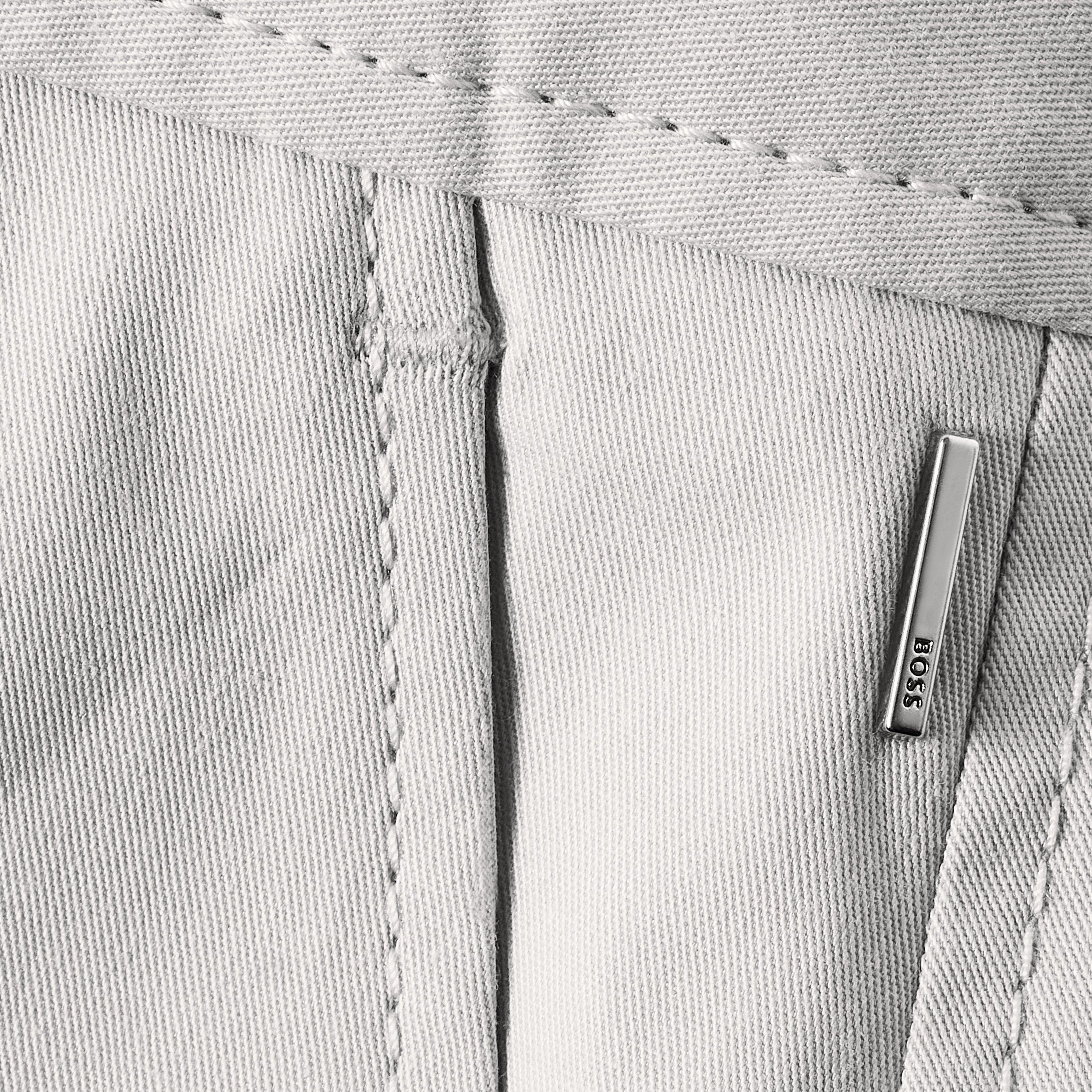 Silver - Boss - Boss Tecarino2 10245944 01 Straight Leg Trousers Womens - 3