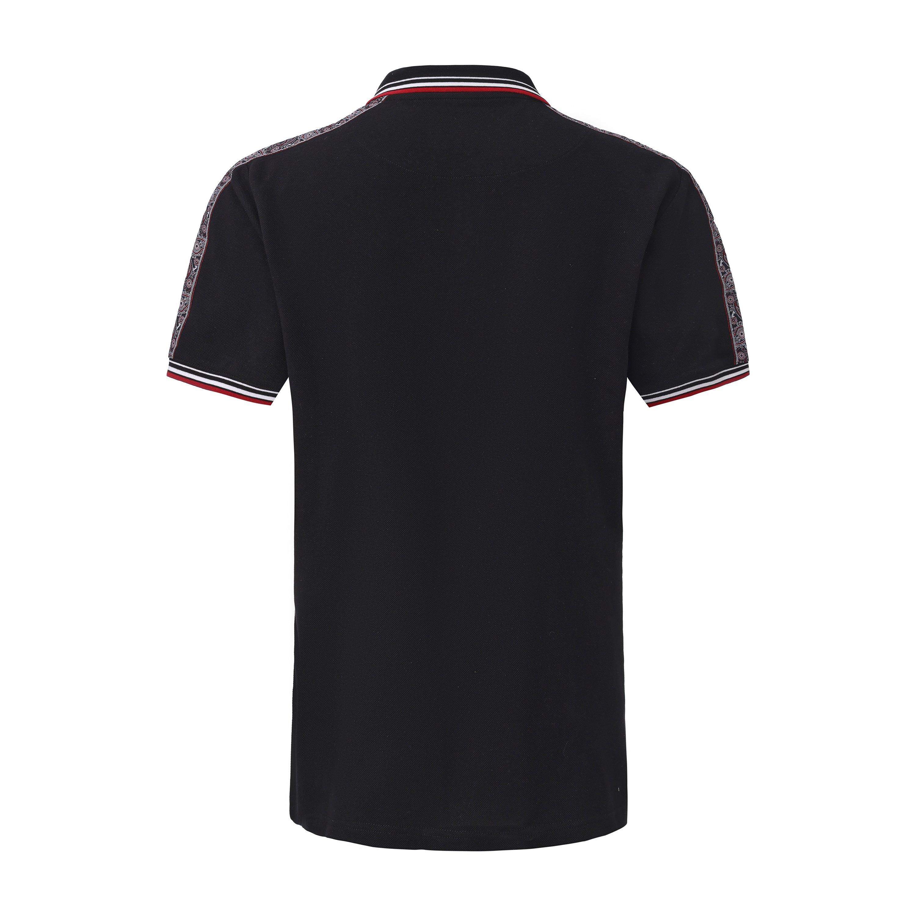 Black - Pretty Green - Green Tape Polo Mens - 3