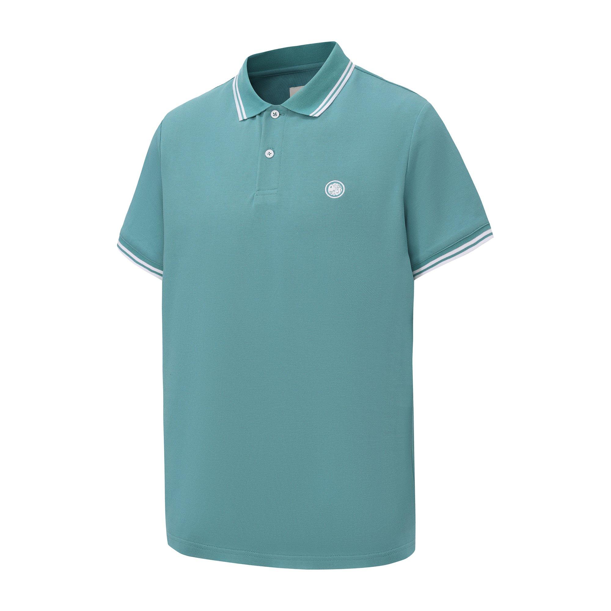 Teal - Pretty Green - Tipped Polo Mens - 2