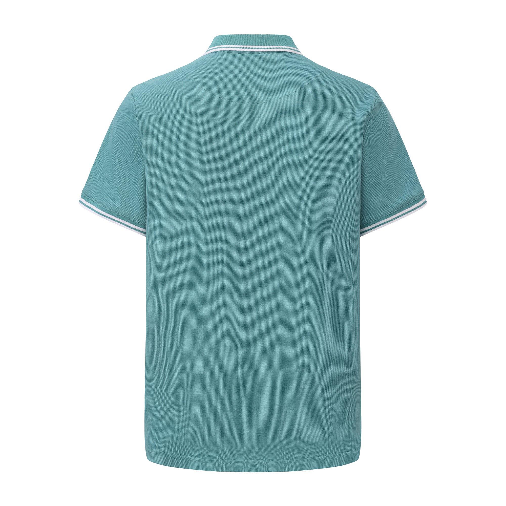 Teal - Pretty Green - Tipped Polo Mens - 3