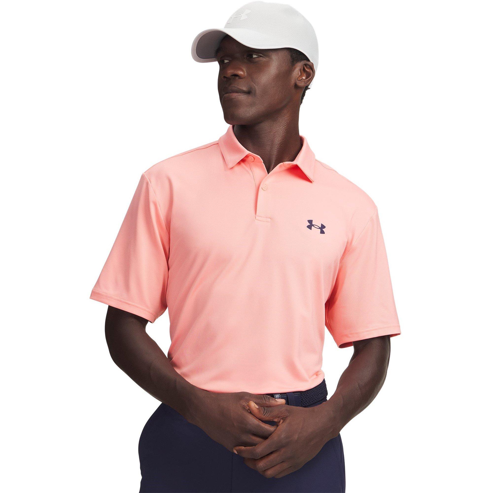 Posh Pink/Navy - Under Armour - Men's Short Sleeve Polo Shirt - 1