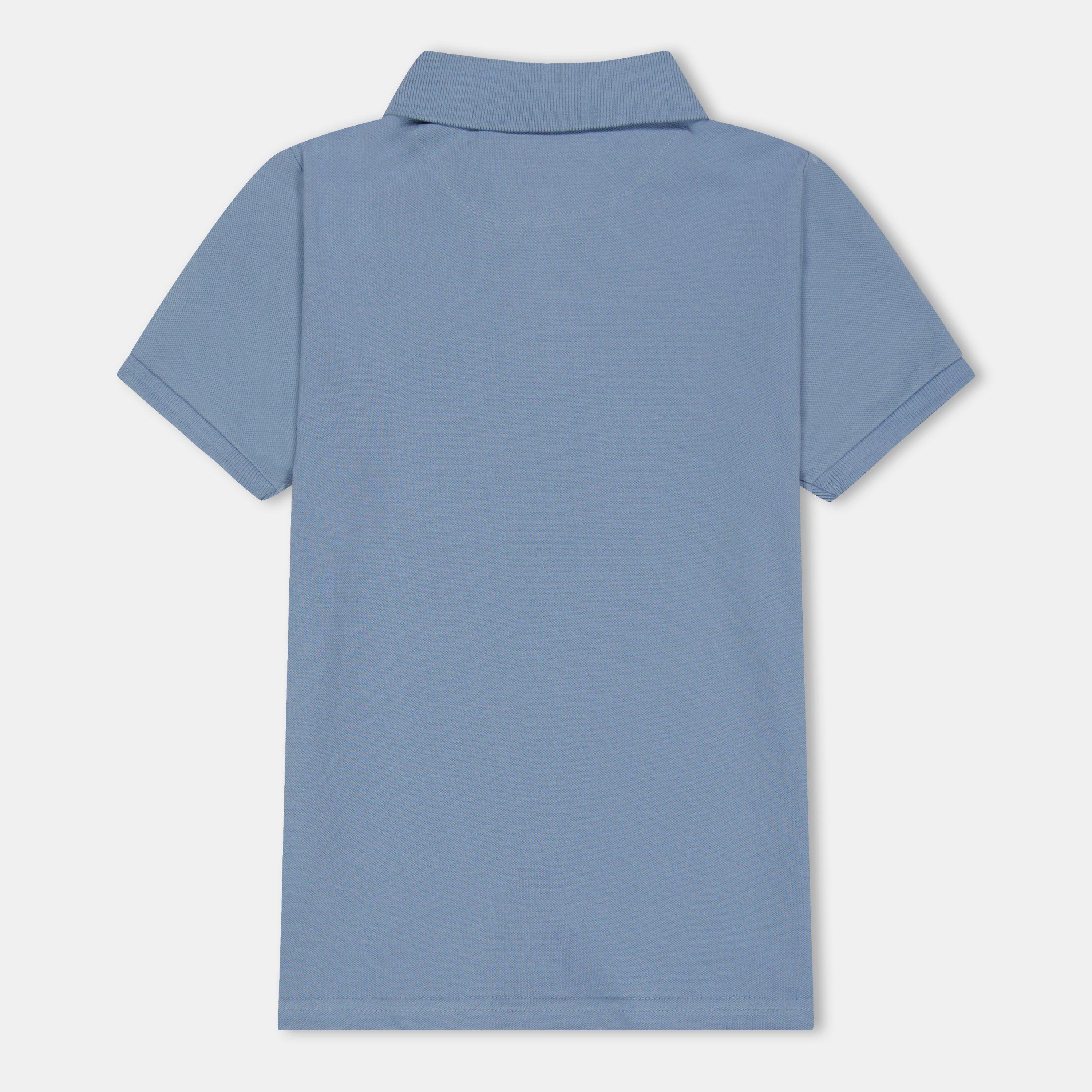 Blue - Farah - Kids' Bugsworth Short Sleeve Polo Shirt - 2